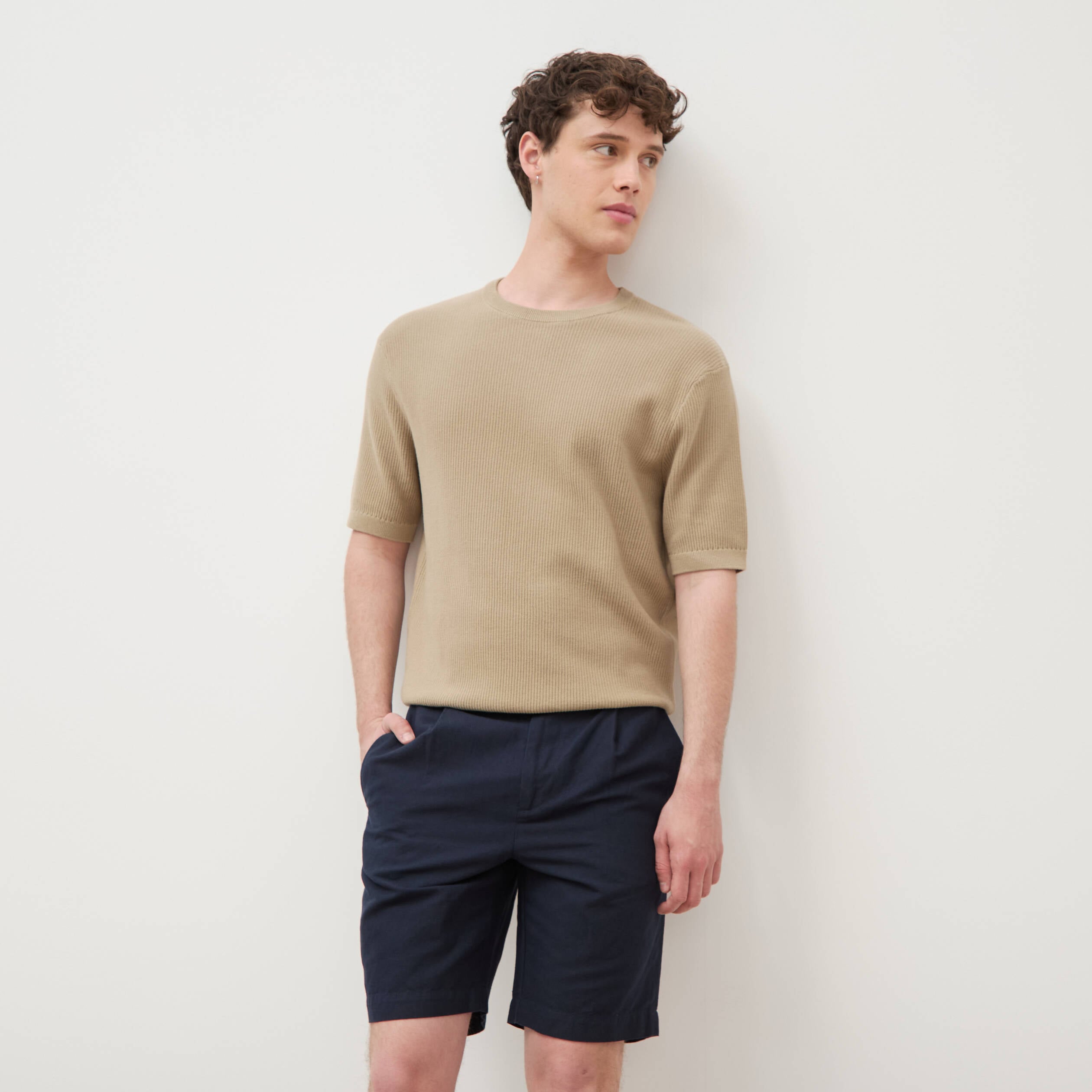 Bermuda bleu marine homme