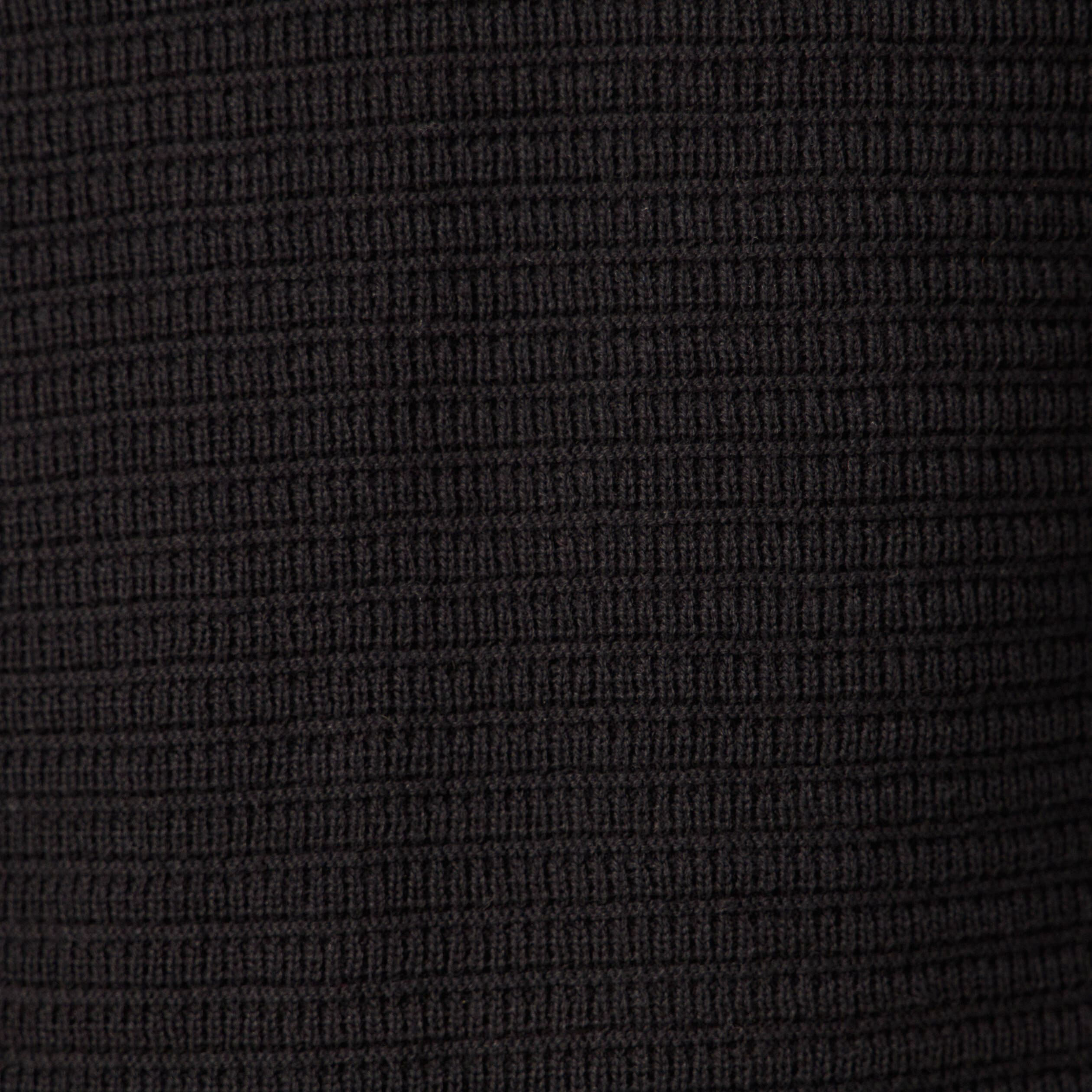Pull manches longues col rond noir homme