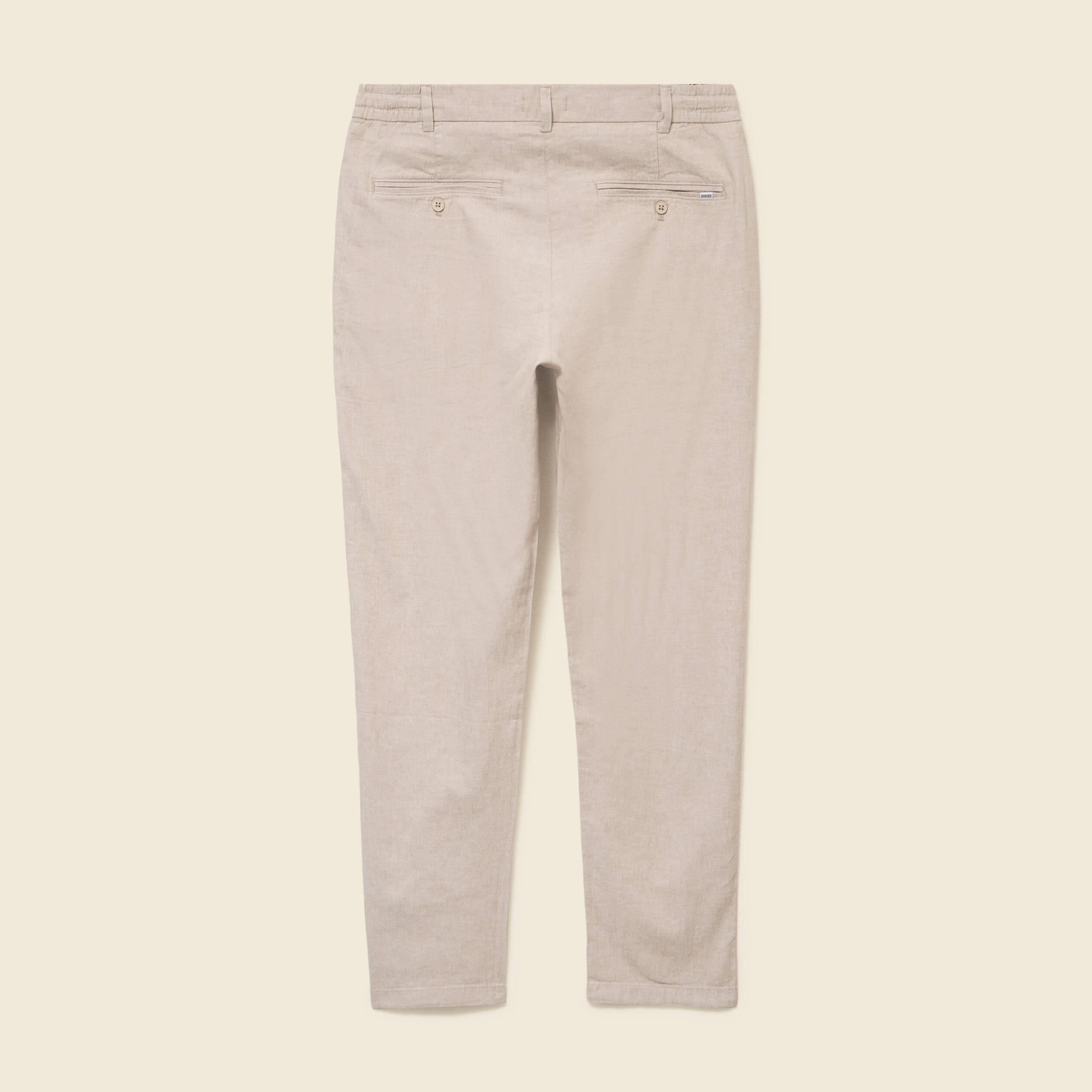 Chino coupe droite longueur 32 beige homme
