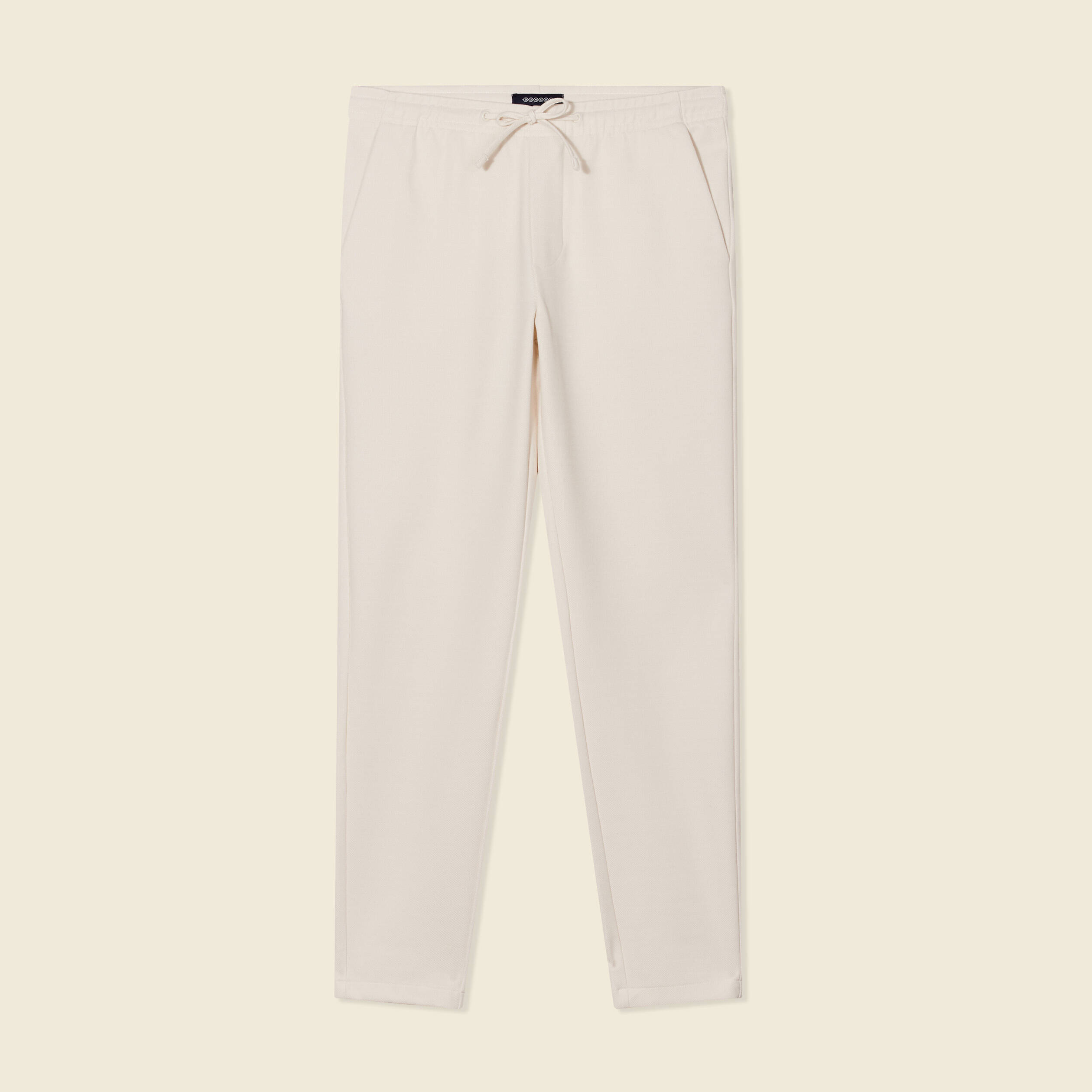 pantalon chino jogger ecru homme Pantalon chino jogger ecru homme