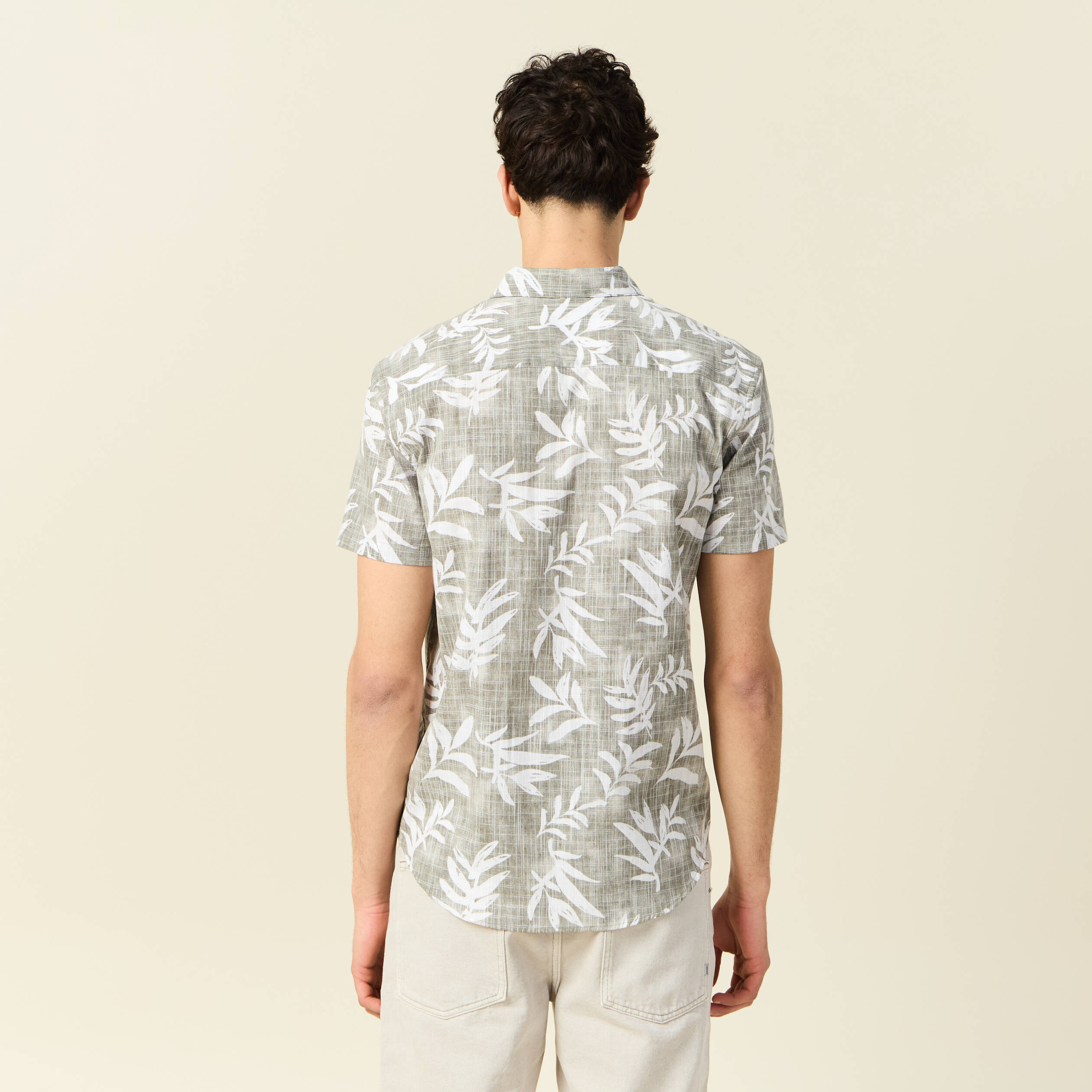 chemise manches courtes vert kaki homme Chemise manches courtes vert kaki homme