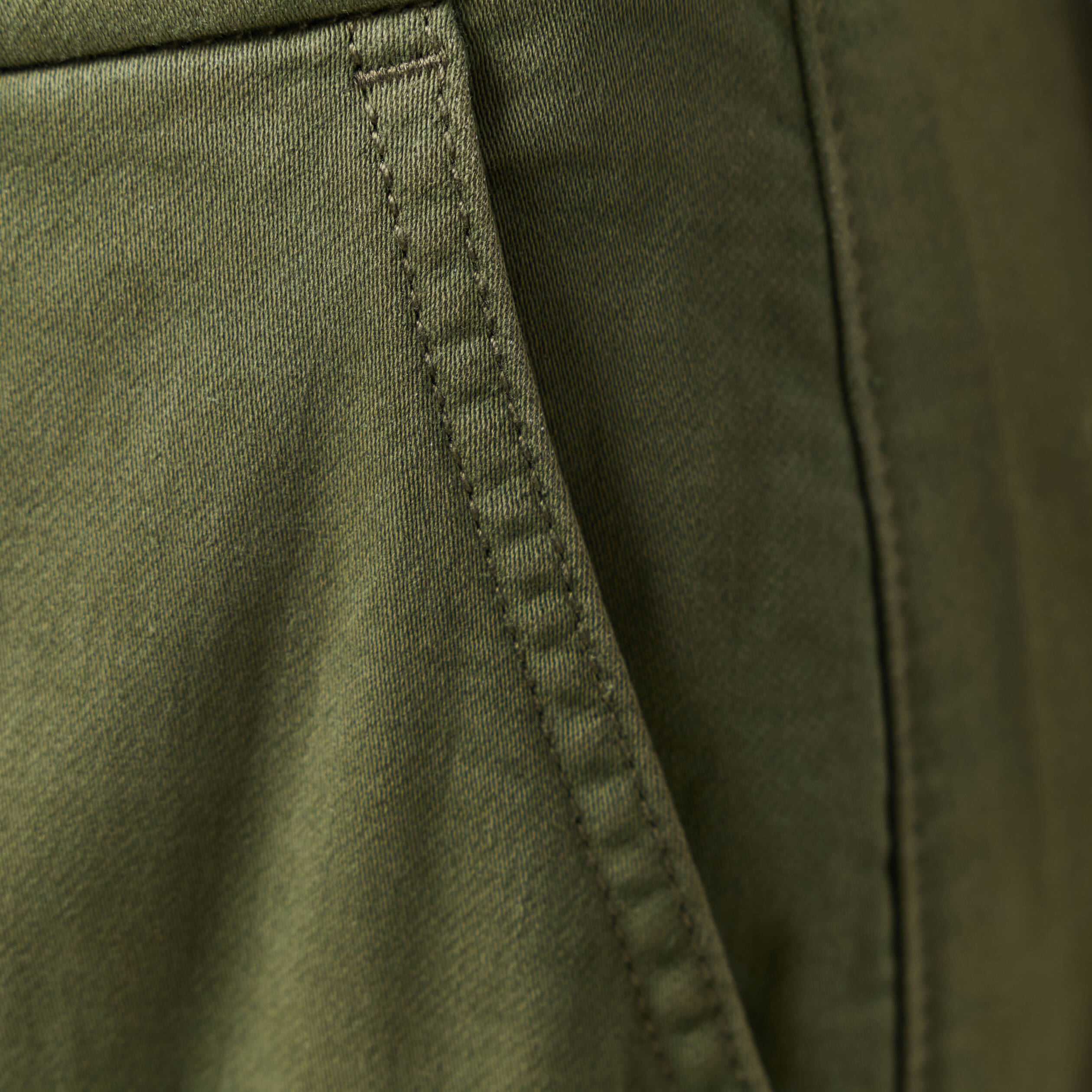Pantalon cargo battle 7/8&egrave;me vert kaki femme