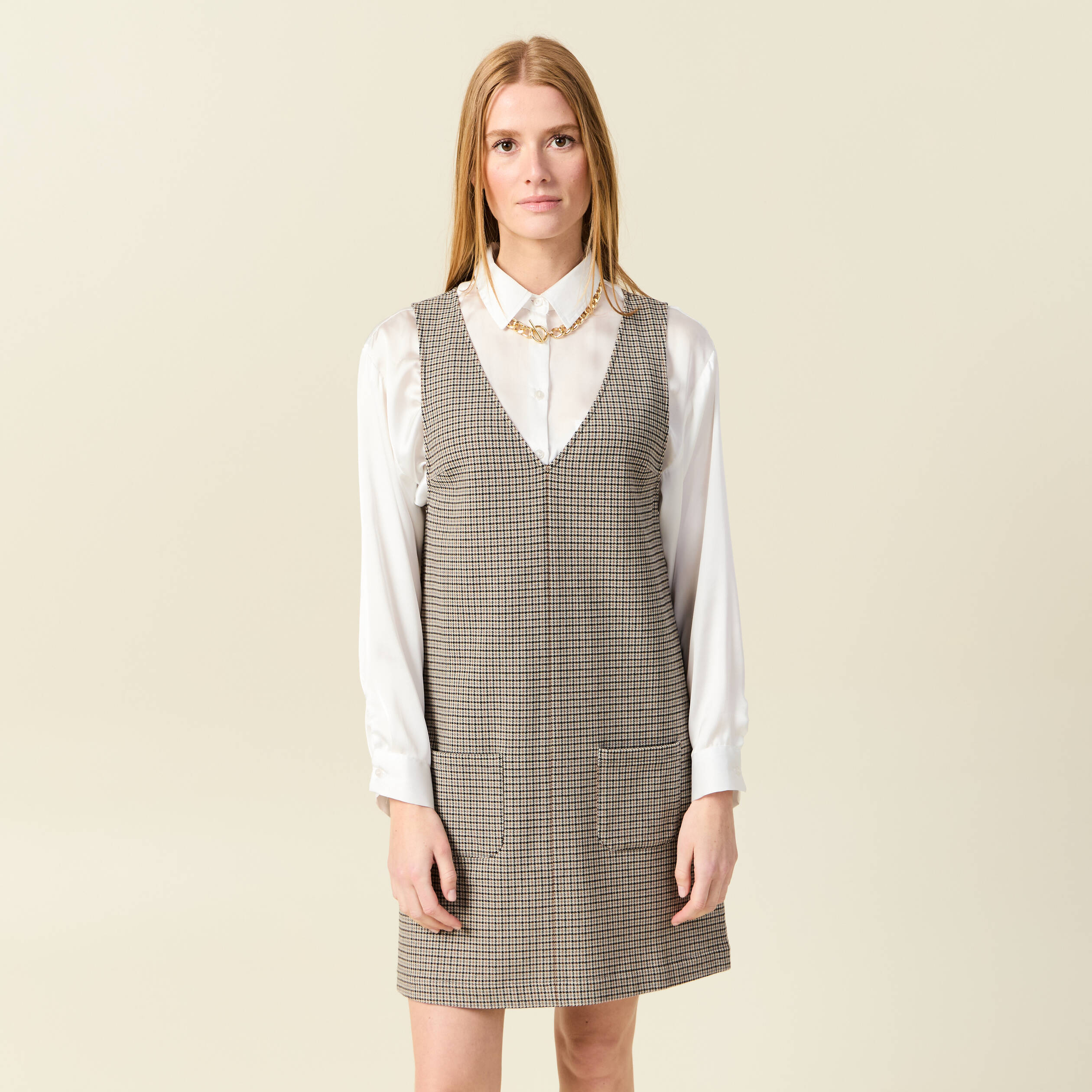 Robe sans manches noir femme