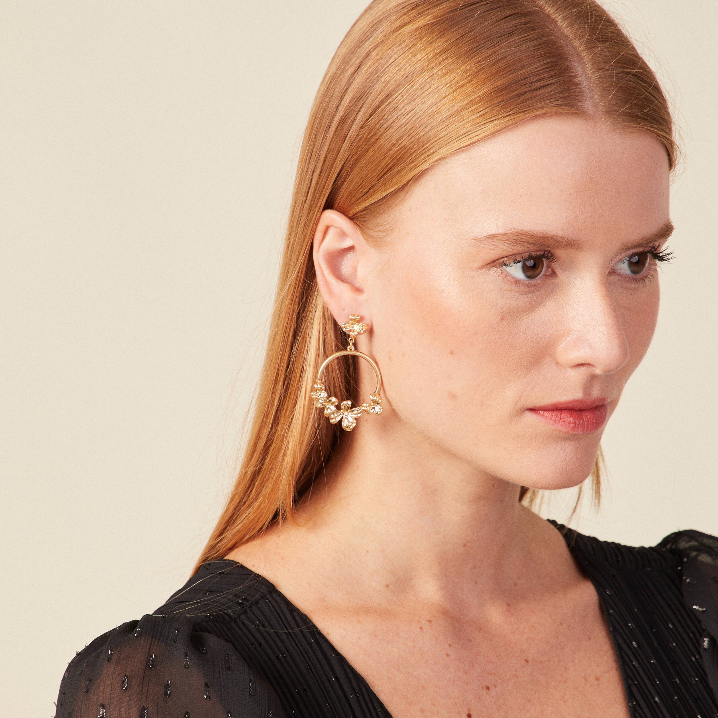 boucles doreilles pendantes couleur or femme Boucles d'oreilles pendantes couleur or femme