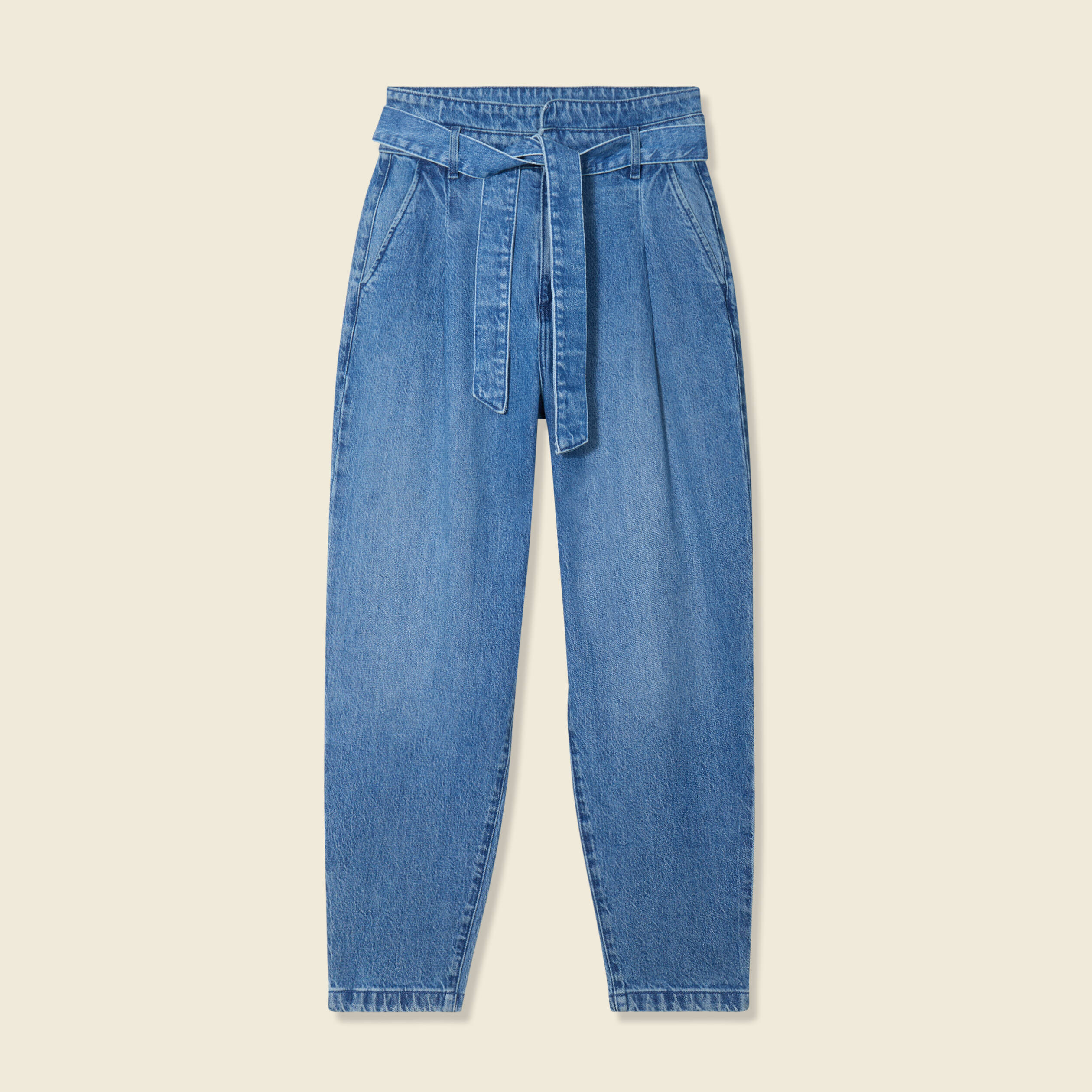 jeans slouchy taille haute denim stone femme Jeans slouchy taille haute denim stone femme