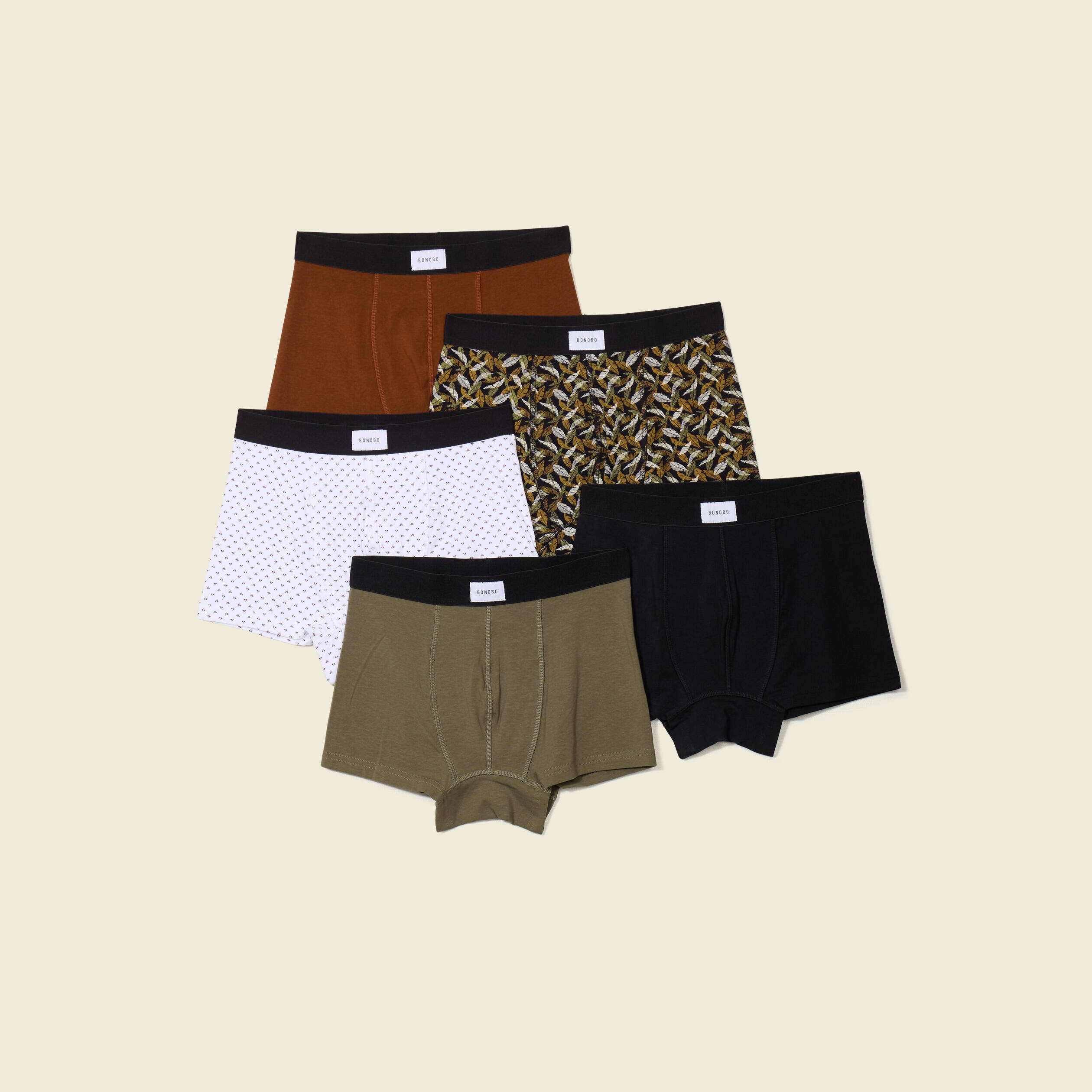 lot 5 boxers noir homme Lot 5 boxers noir homme