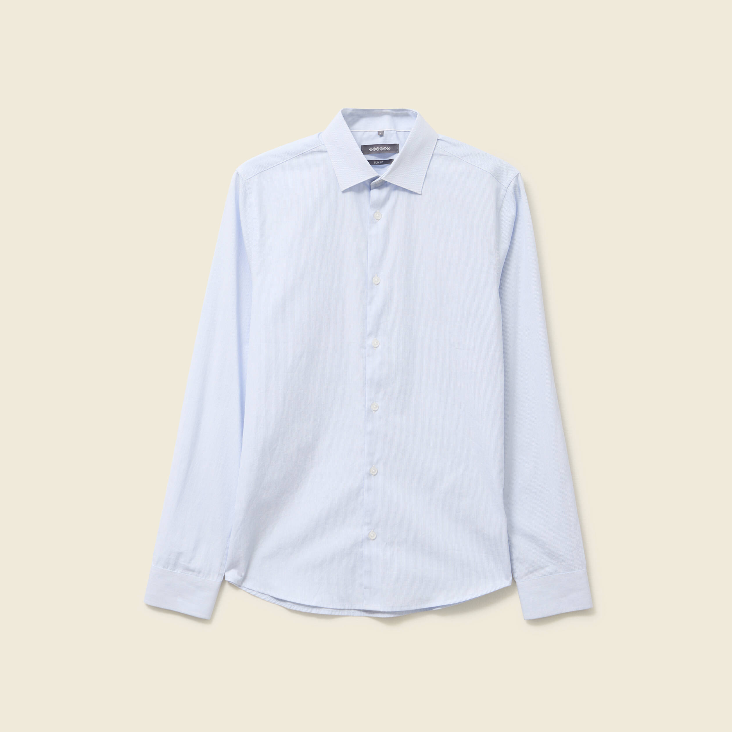 Chemise manches longues bleu ciel homme