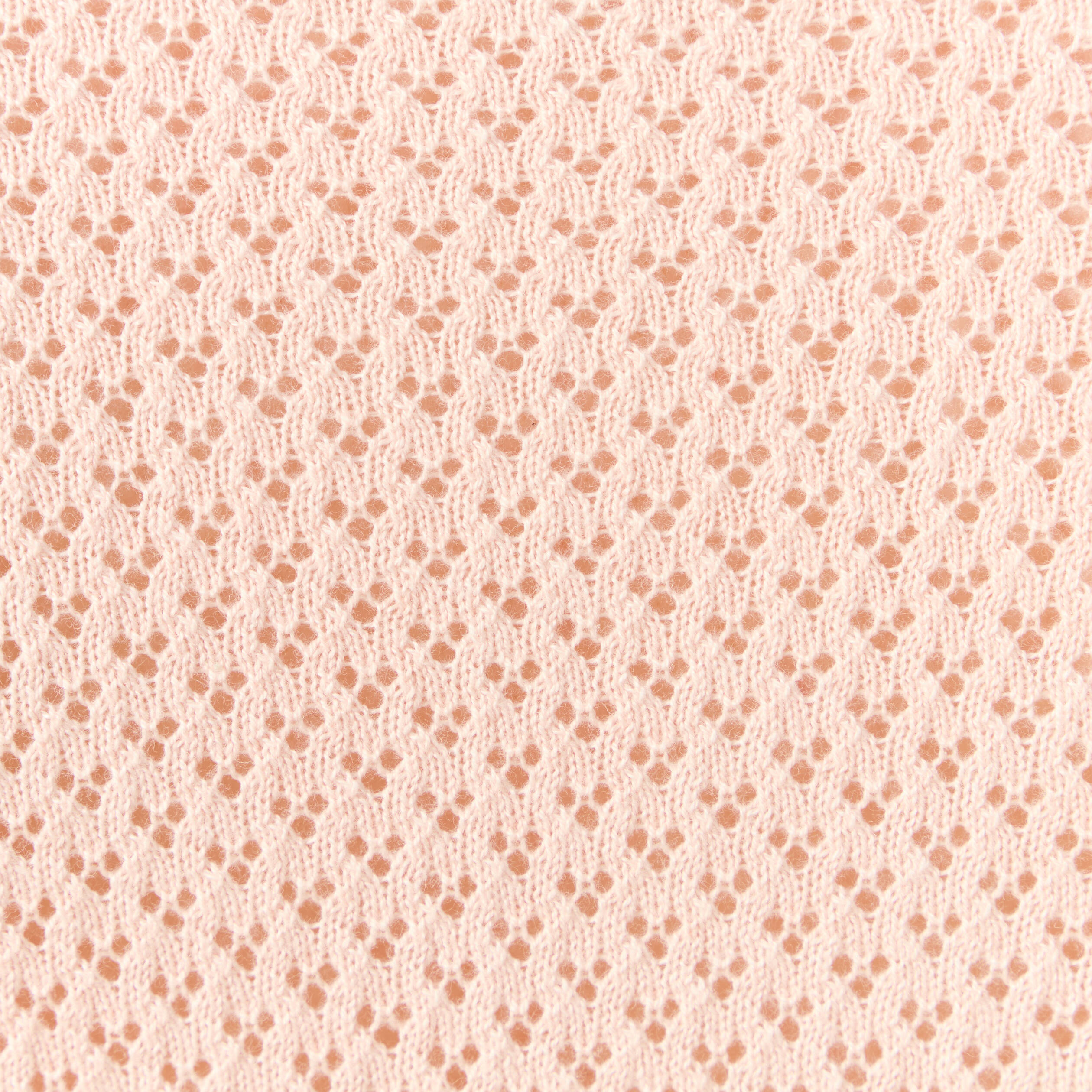 pull manches courtes ajoure rose poudree femme Pull manches courtes ajouré rose poudrée femme