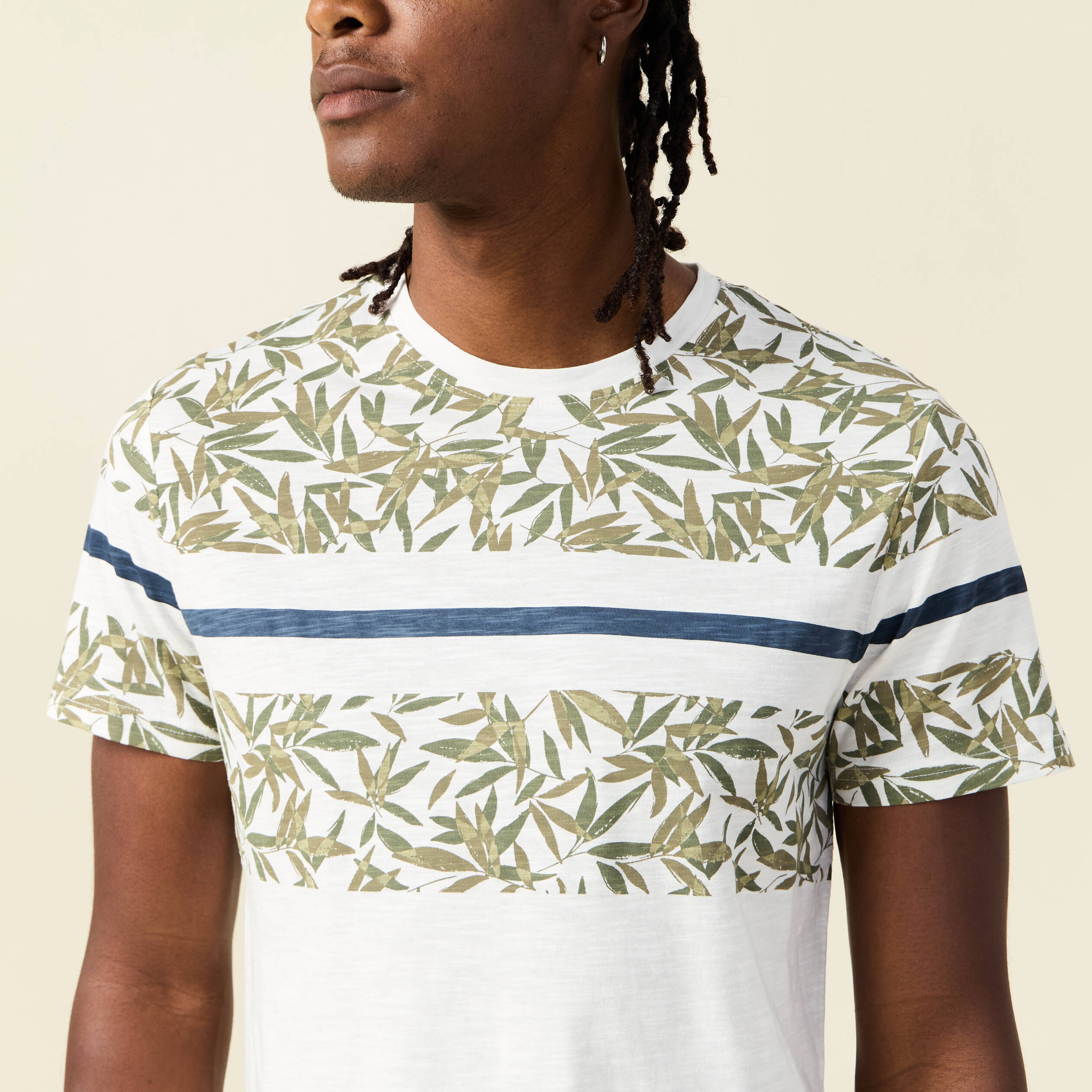 t shirt manches courtes ecru homme T-shirt manches courtes ecru homme