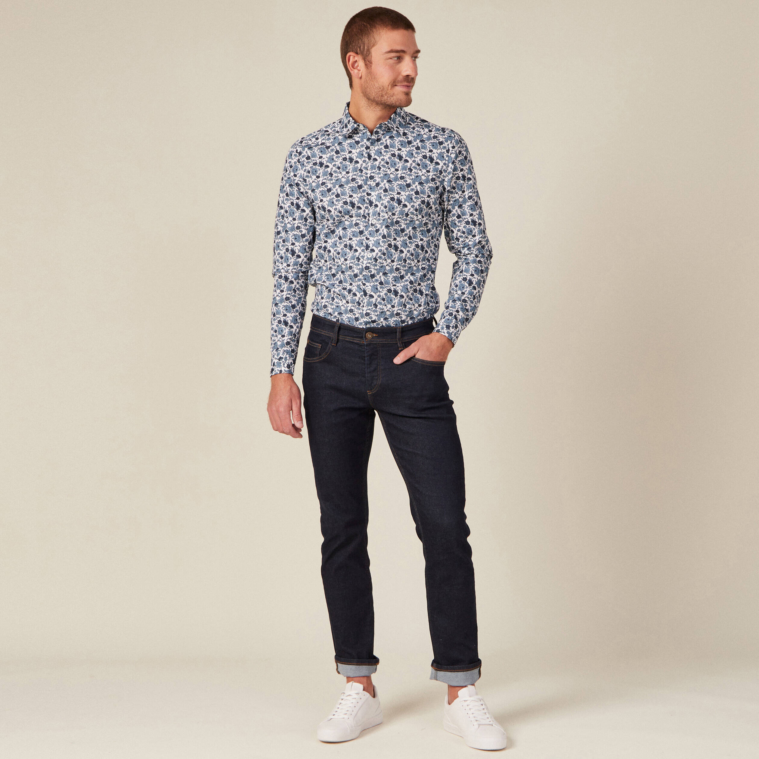 Chemise éco-responsable blanc homme
