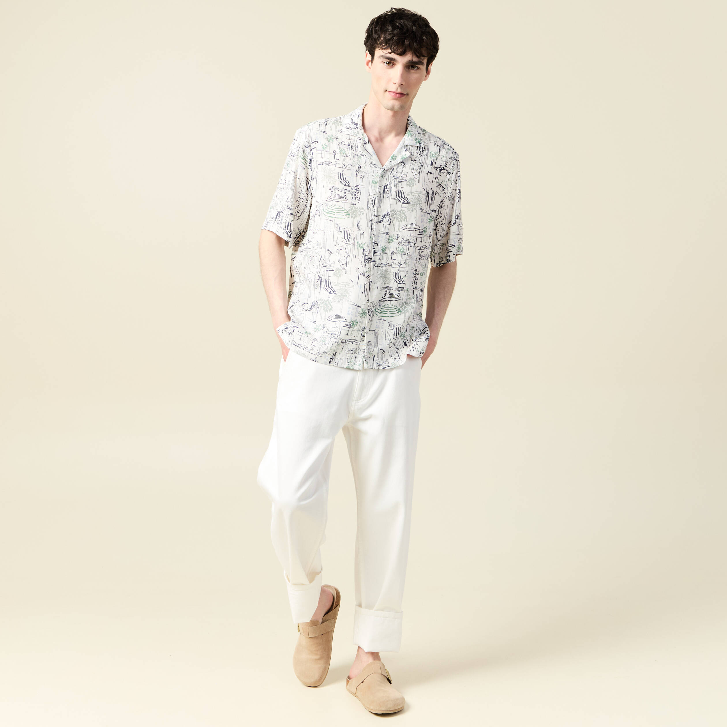 chemise manches courtes fluide blanc homme Chemise manches courtes fluide blanc homme