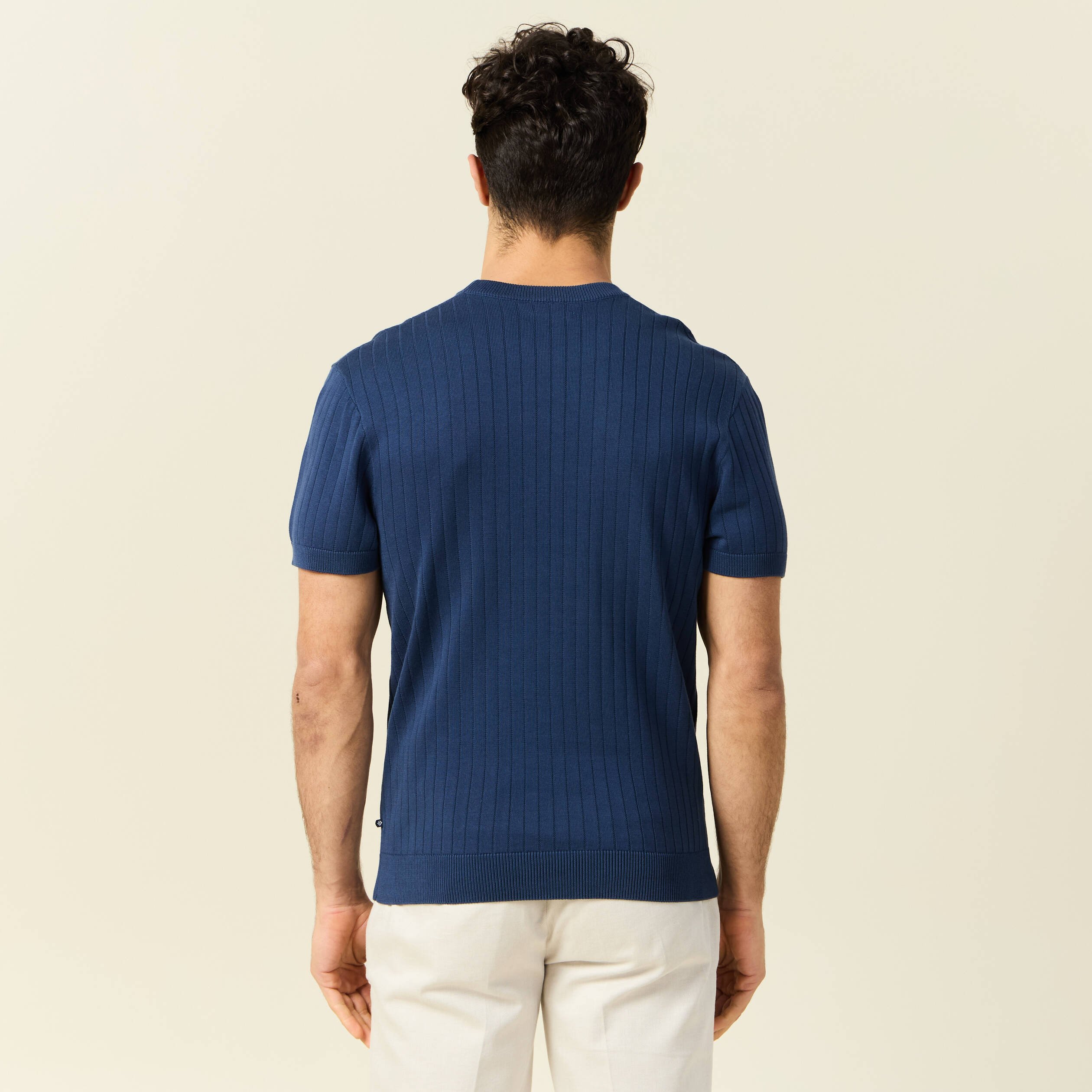 t shirt manches courtes bleu fonce homme T-shirt manches courtes bleu foncé homme