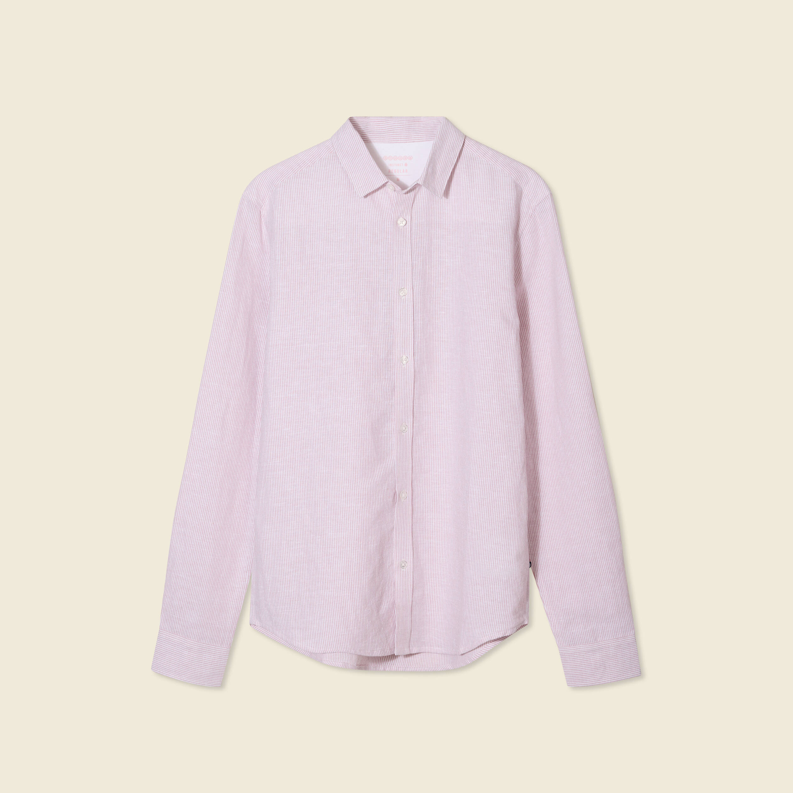 chemise manches longues vieux rose homme Chemise manches longues vieux rose homme