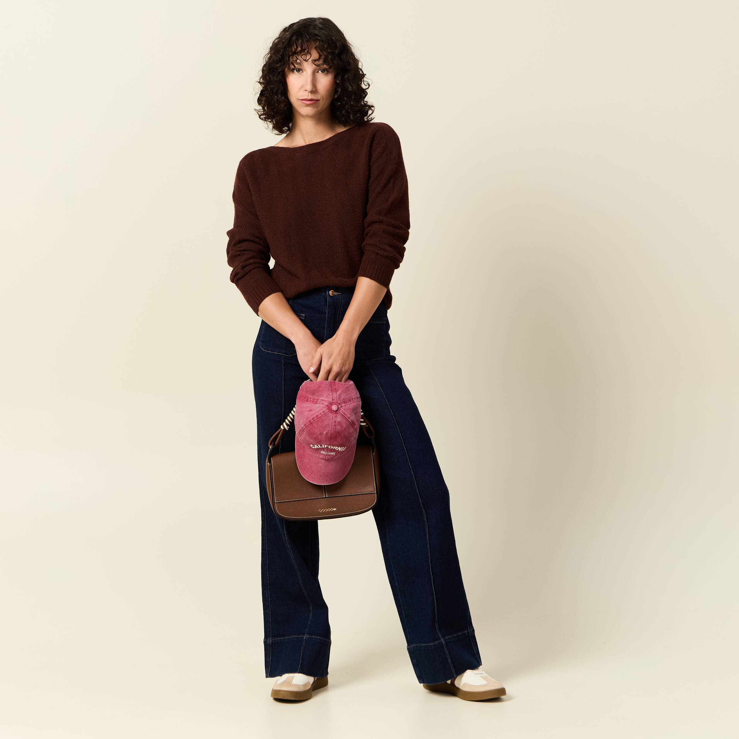 pull manches longues marron femme Pull manches longues marron femme