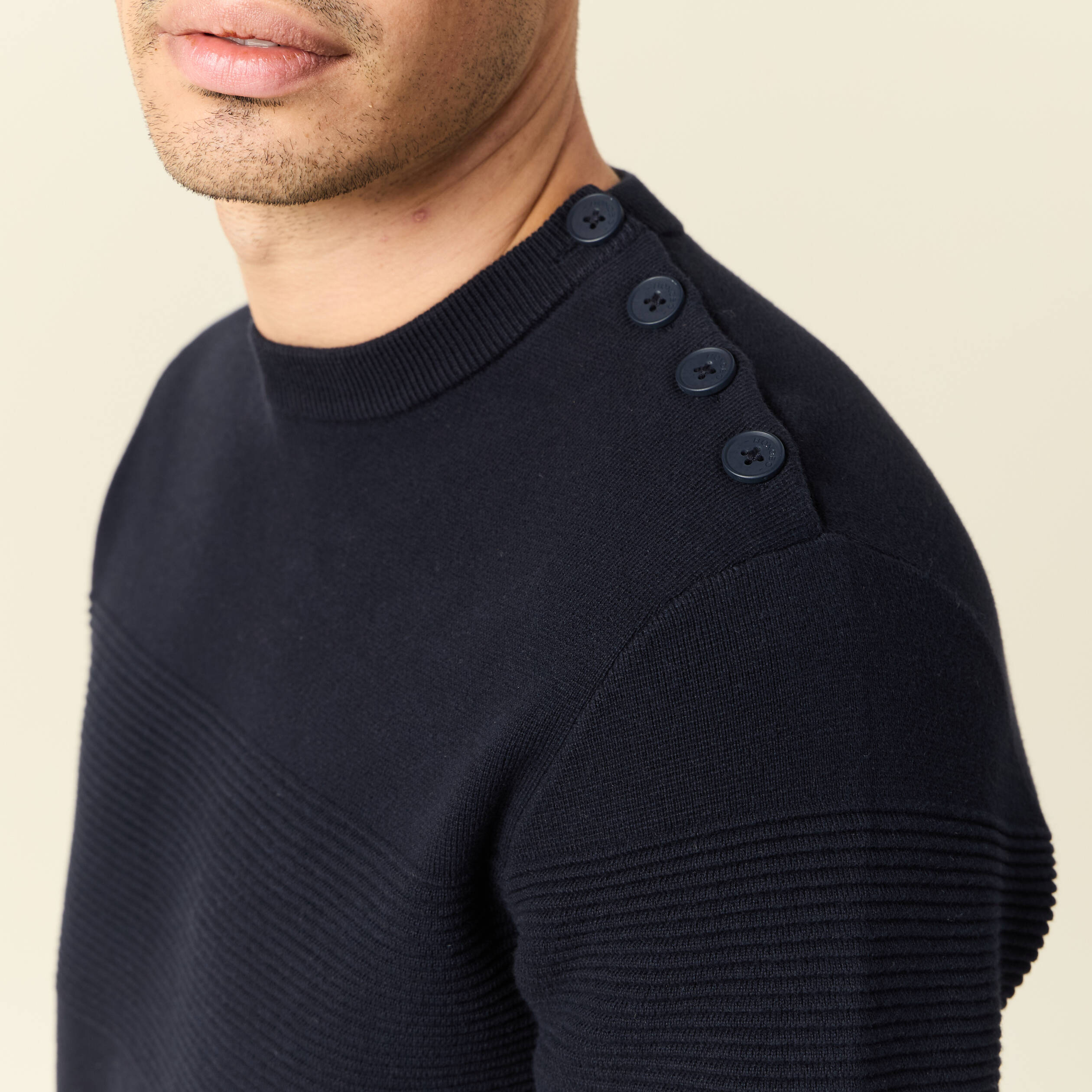 pull eco responsable bleu fonce homme Pull éco-responsable bleu foncé homme