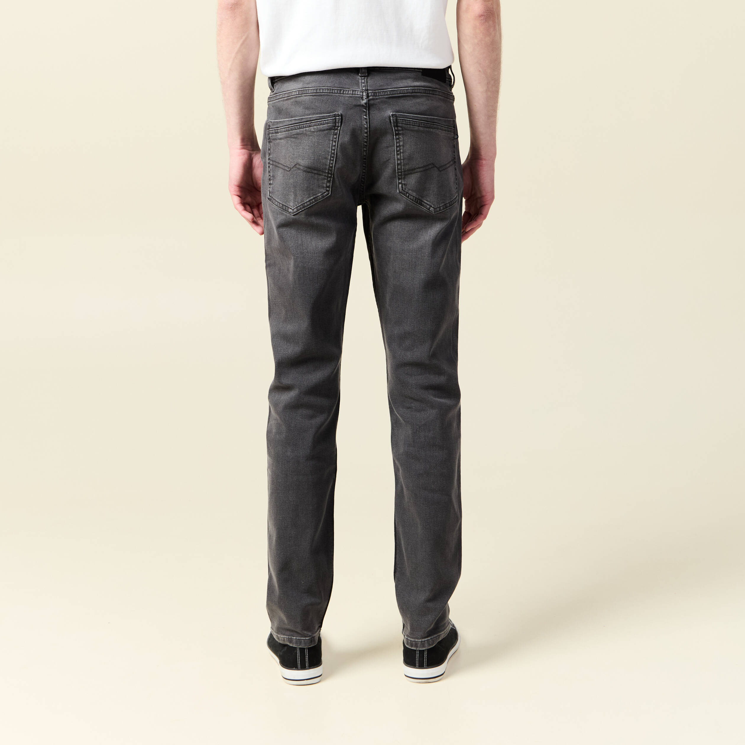 jeans slim 5 poches denim gris homme Jeans slim 5 poches denim gris homme