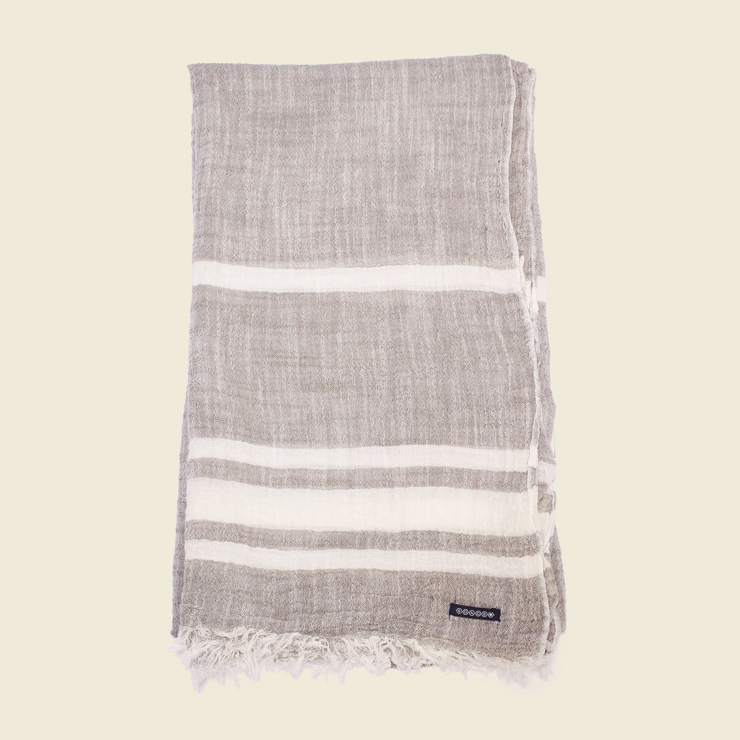 foulard a franges vert olive homme Foulard à franges vert olive homme