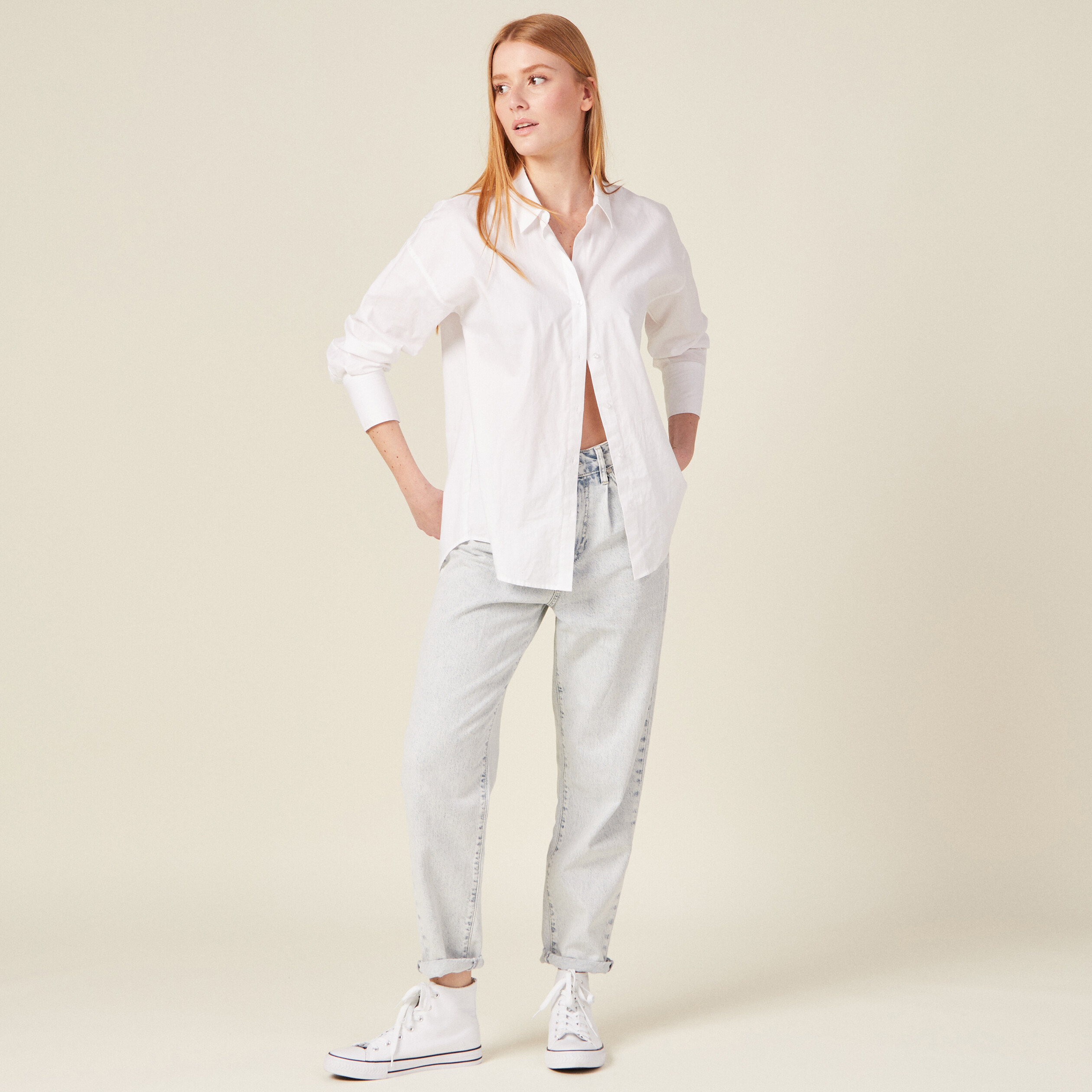 jeans slouchy denim snow bleu femme Jeans slouchy denim snow bleu femme