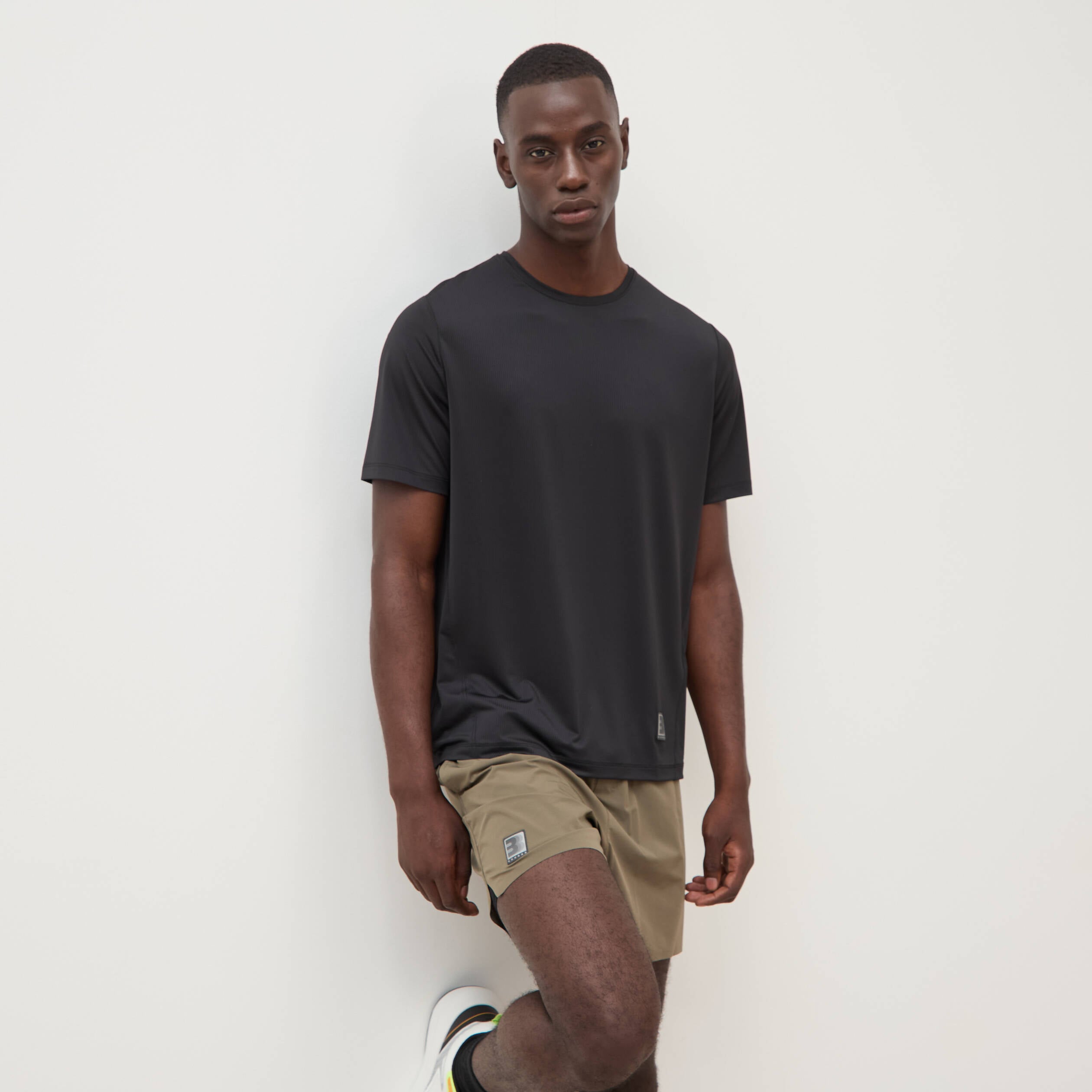 Short doubl&eacute; taupe homme