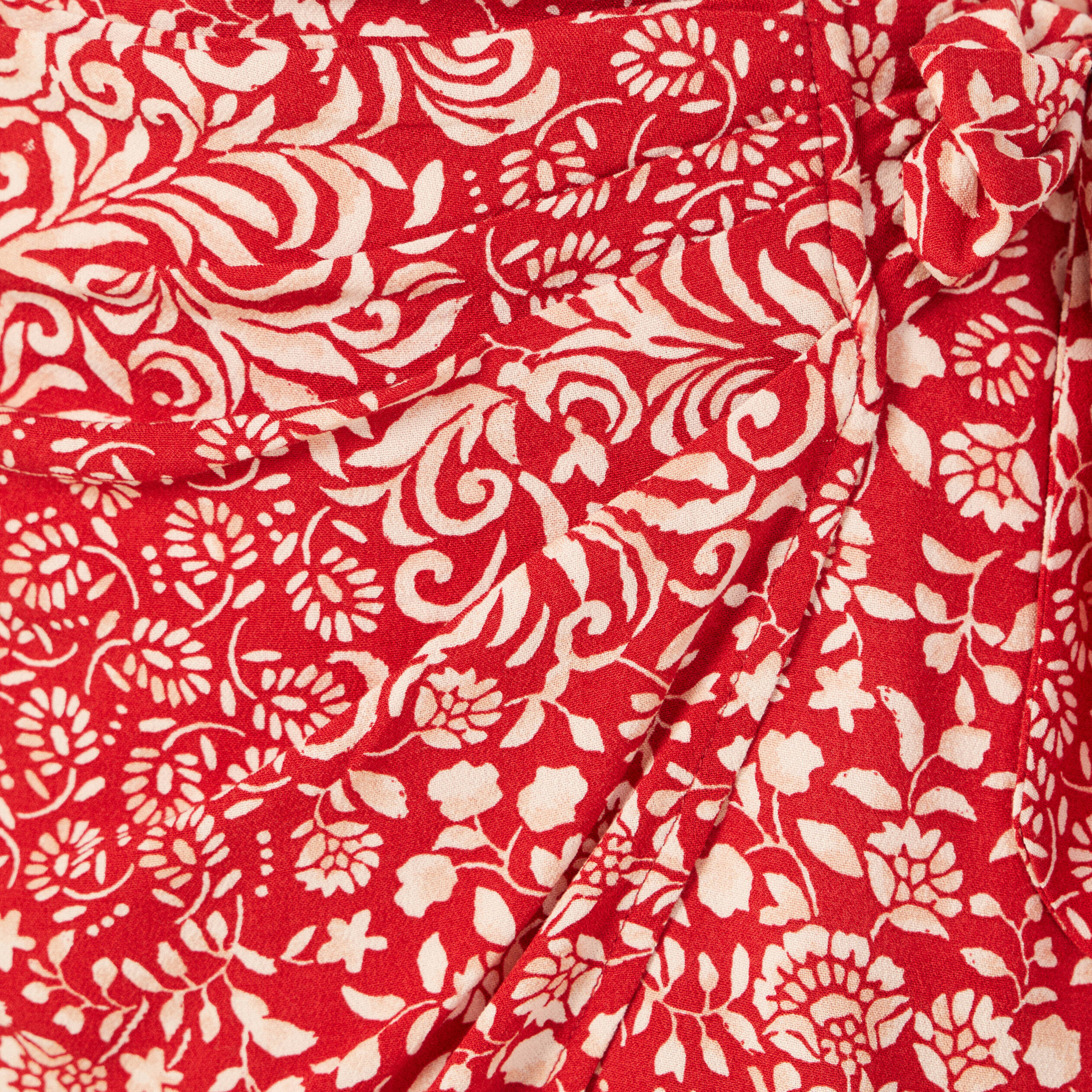 Jupe portefeuille rouge femme Bonobo
