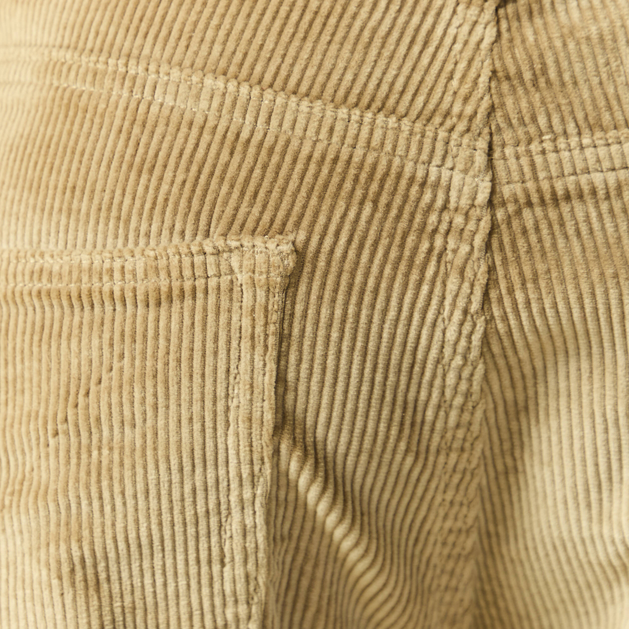 Pantalon relaxed large longueur 32 beige fonce homme