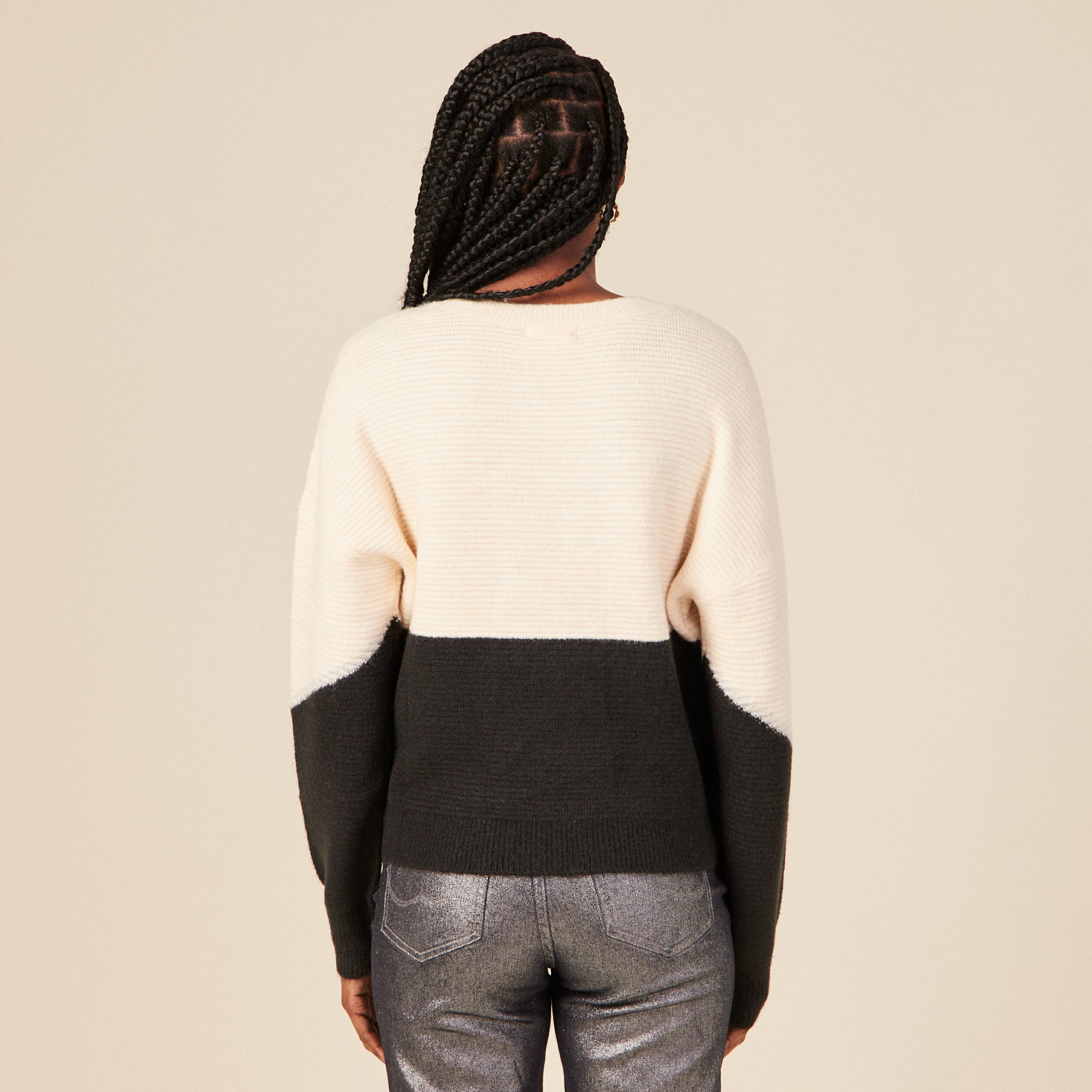 pull eco responsable ecru femme Pull éco-responsable ecru femme
