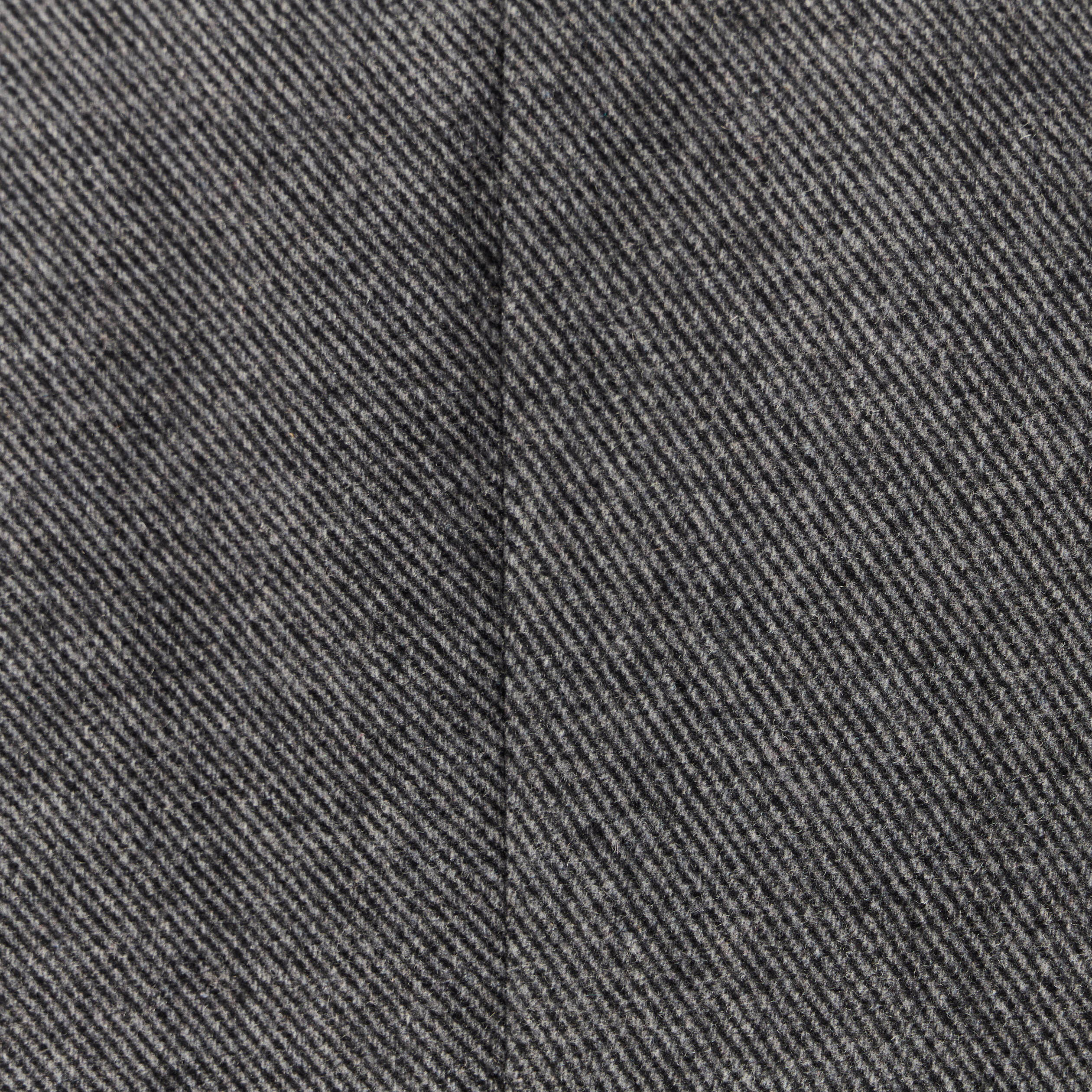 Manteau droit mi-long col montant gris fonc&eacute; homme