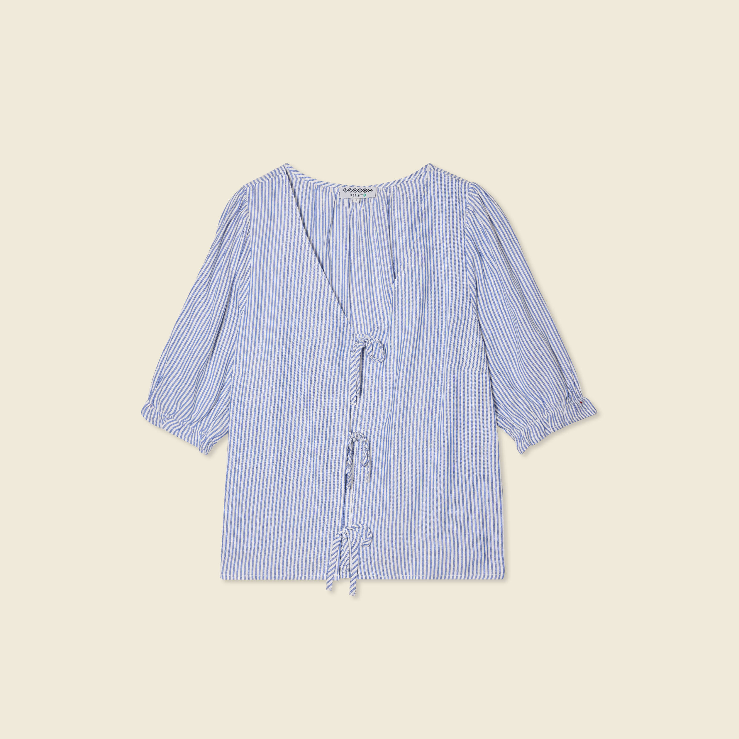 blouse manches 34 ecru femme Blouse manches 3/4 ecru femme