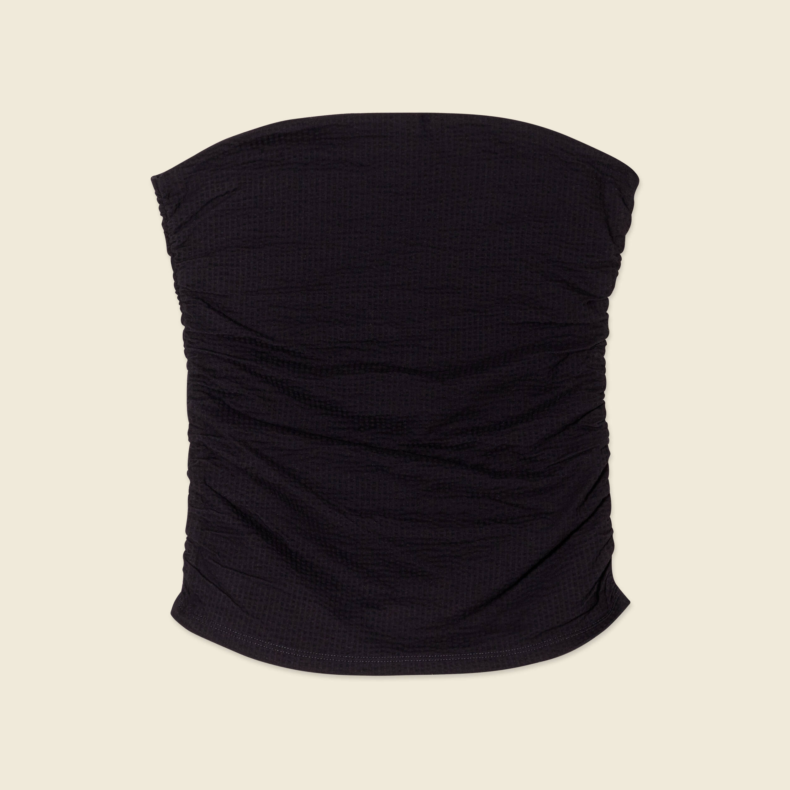 bustier cropped cotele noir femme Bustier cropped côtelé noir femme