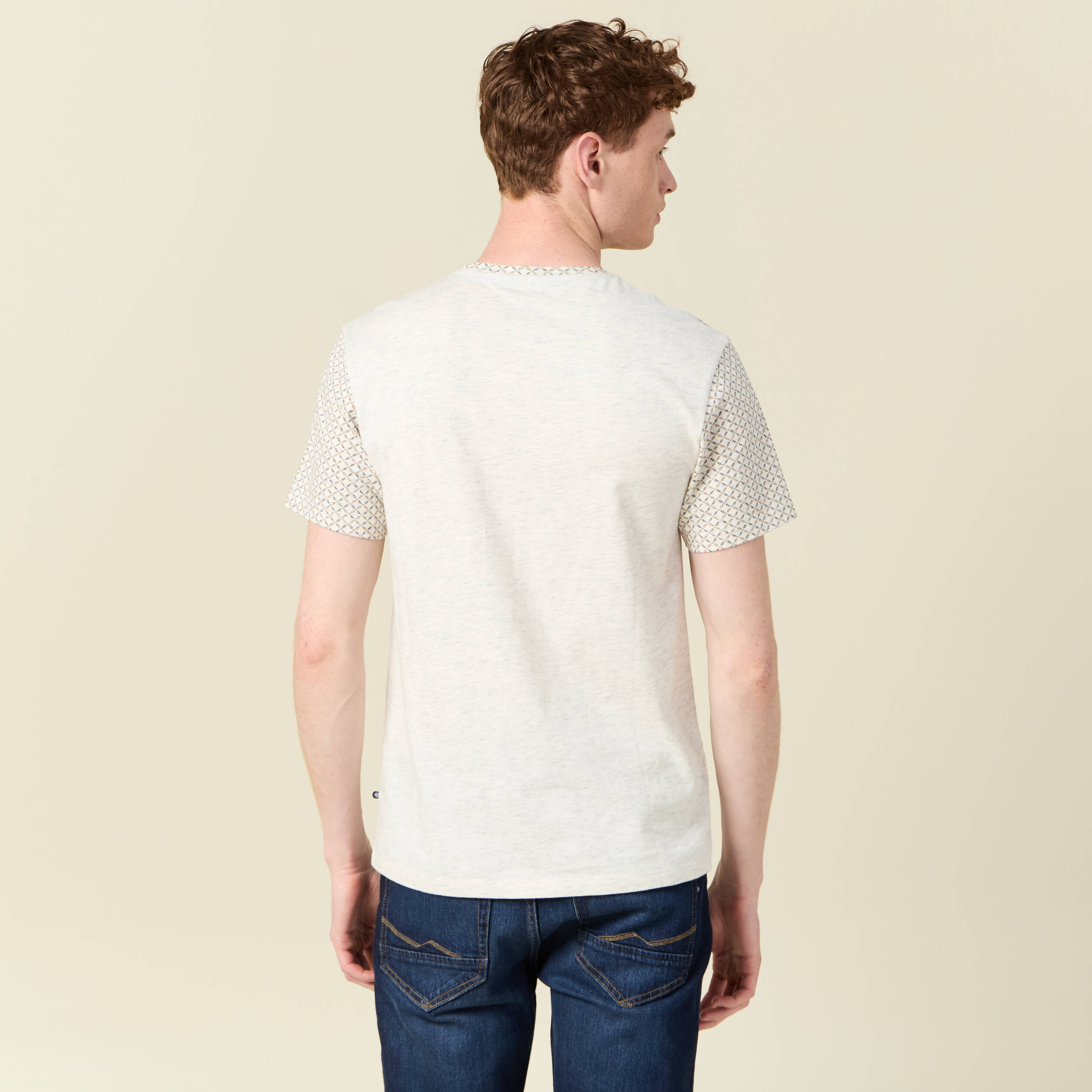 t shirt manches courtes blanc homme T-shirt manches courtes blanc homme
