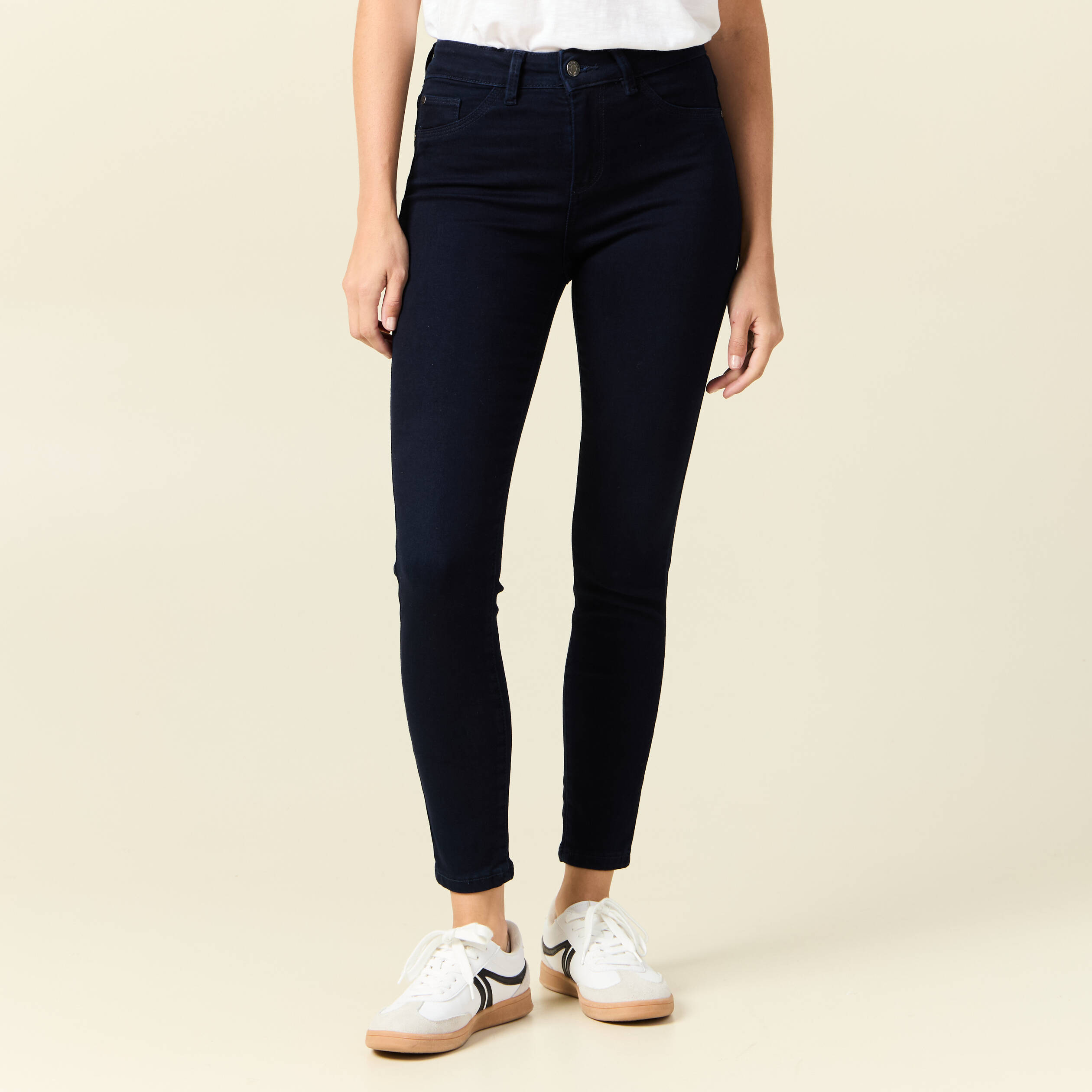 Jeans skinny 7 8eme denim brut femme Bonobo