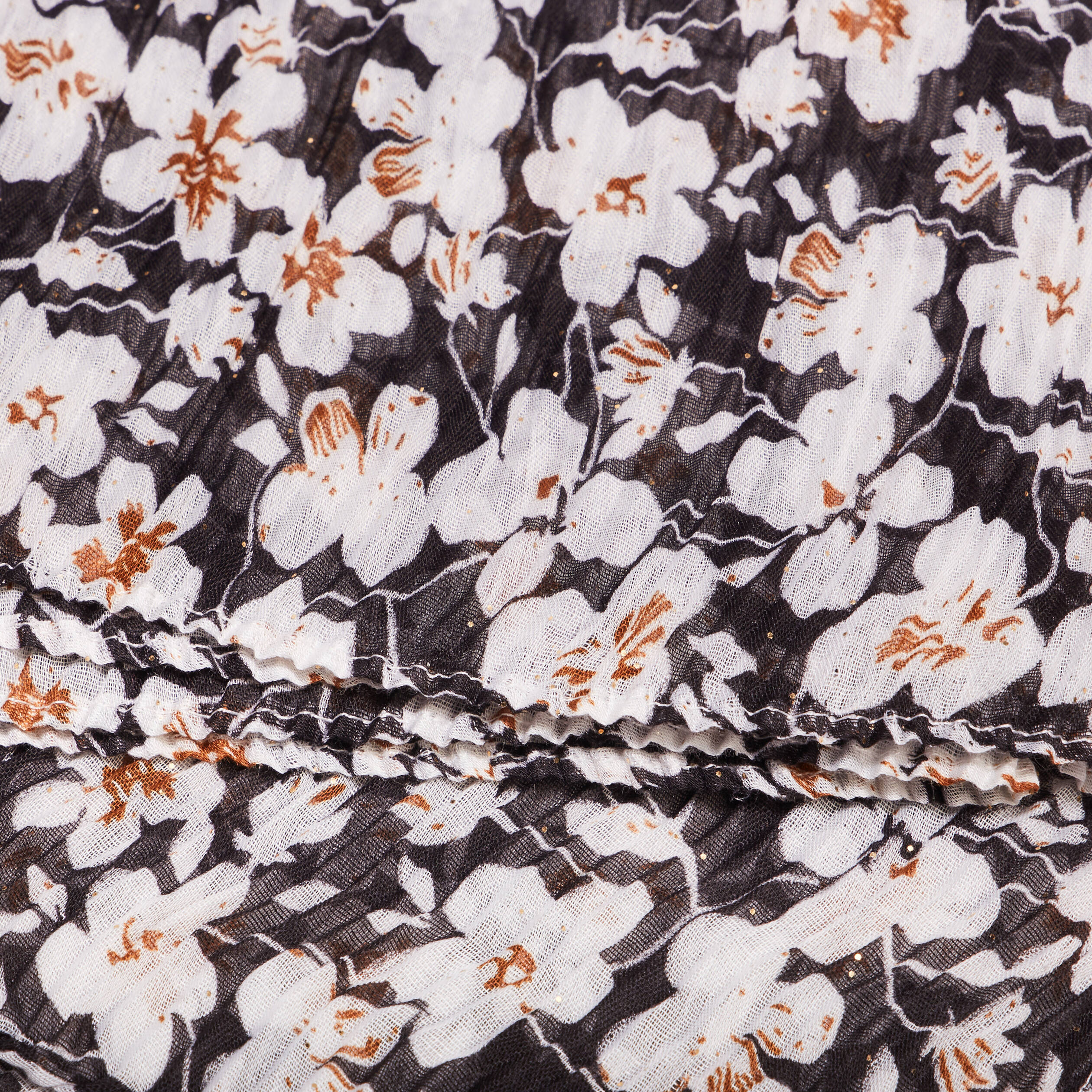 foulard plisse noir femme Foulard plissé noir femme