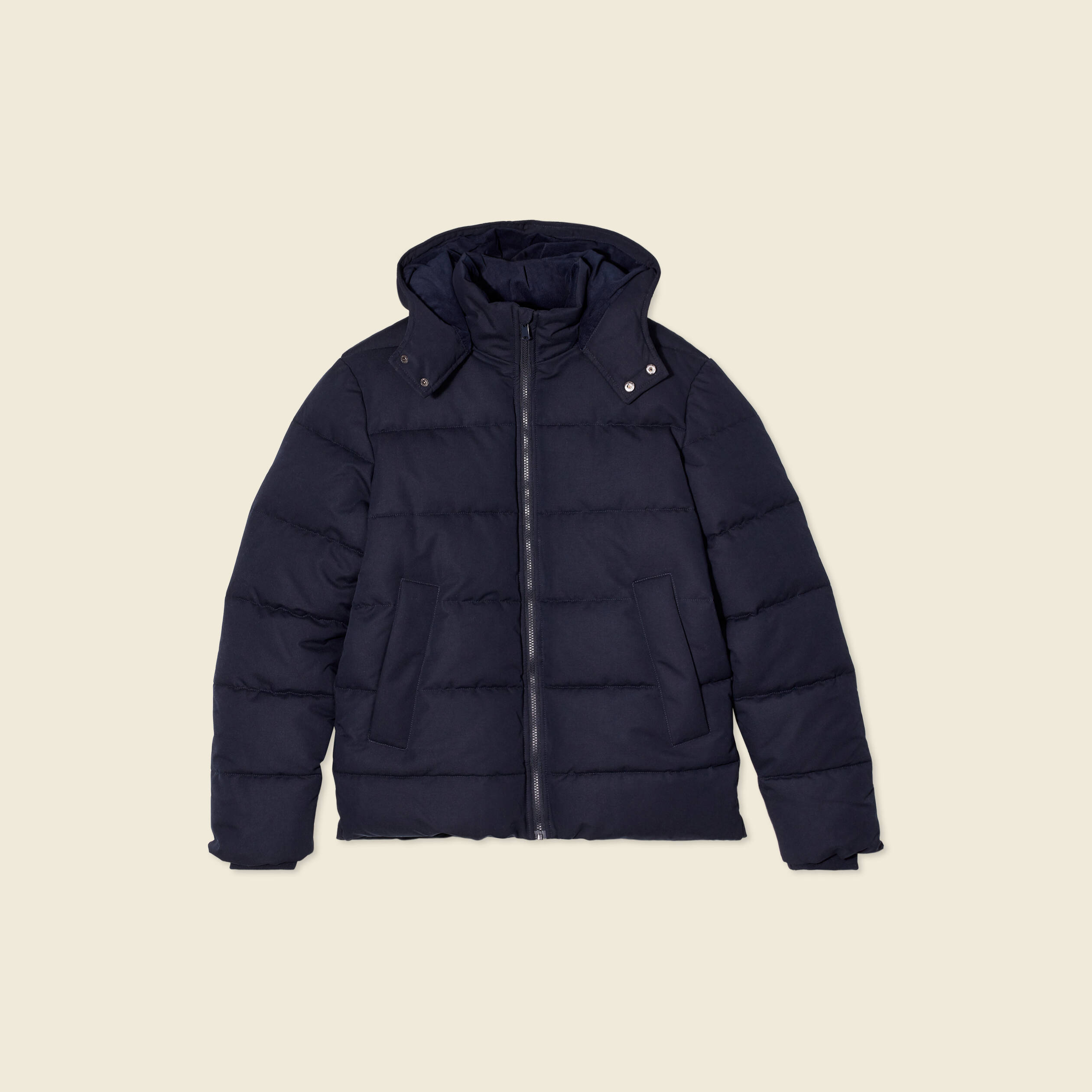 doudoune capuche amovible bleu marine homme Doudoune capuche amovible bleu marine homme