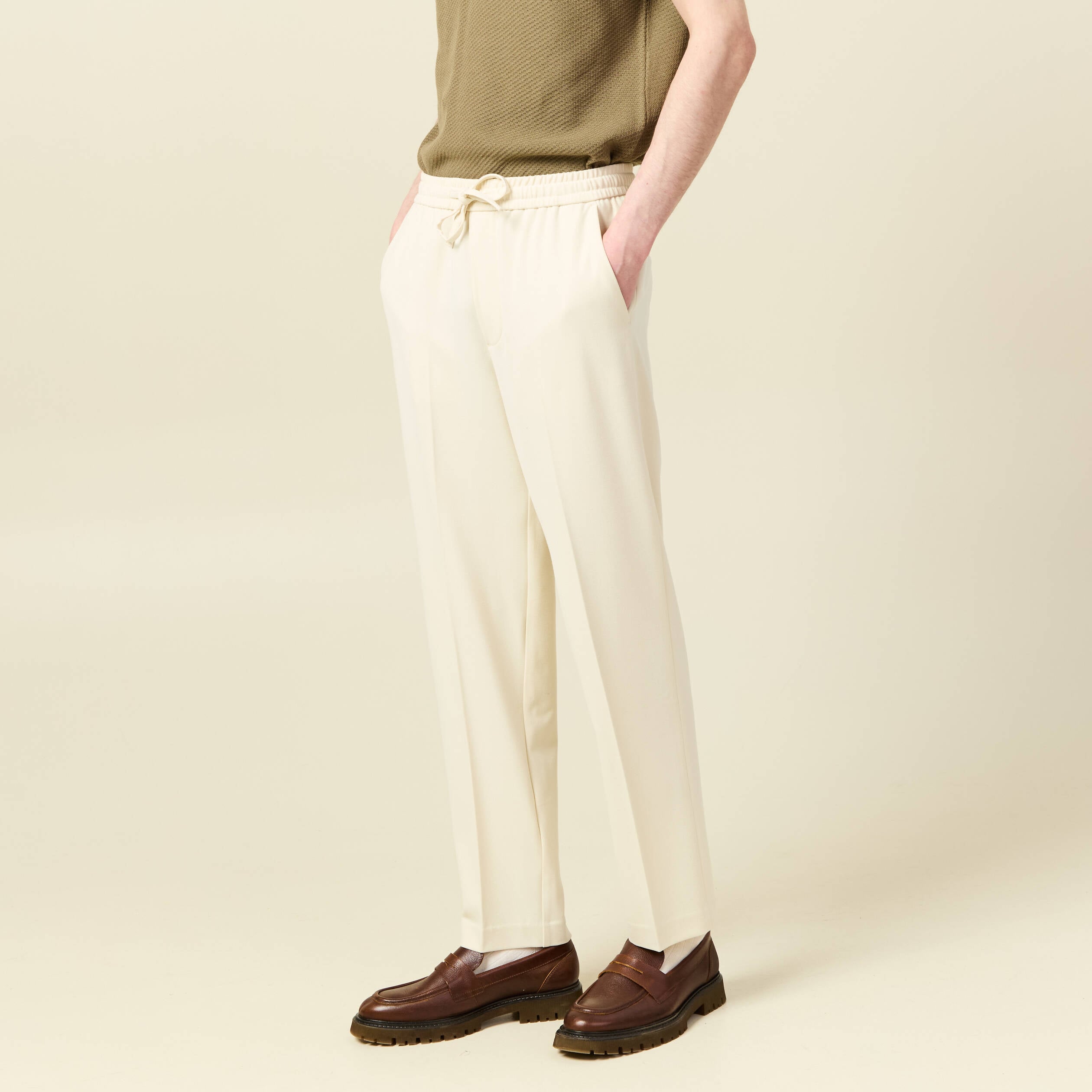 Pantalon ecru homme