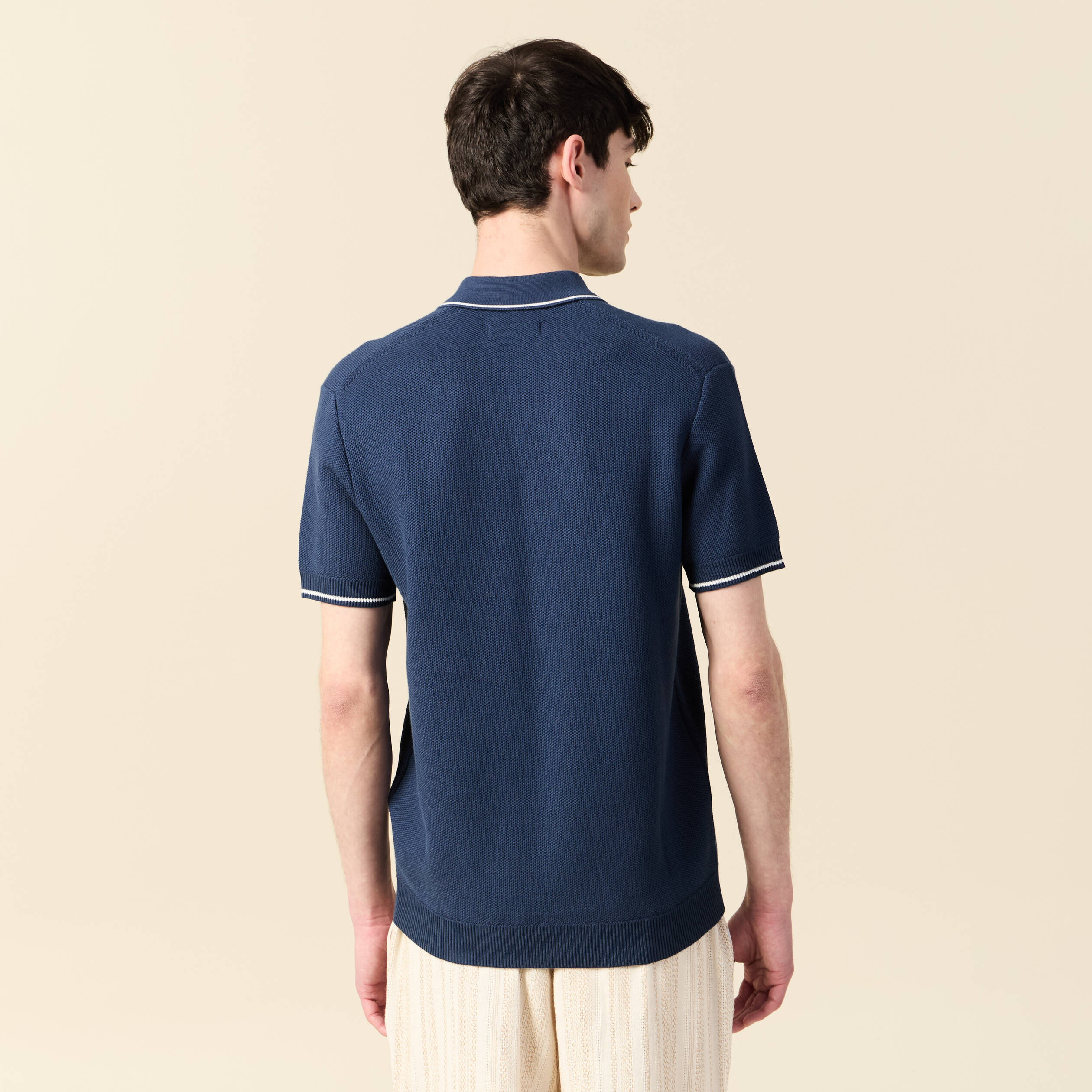 polo manches courtes bleu fonce homme Polo manches courtes bleu foncé homme