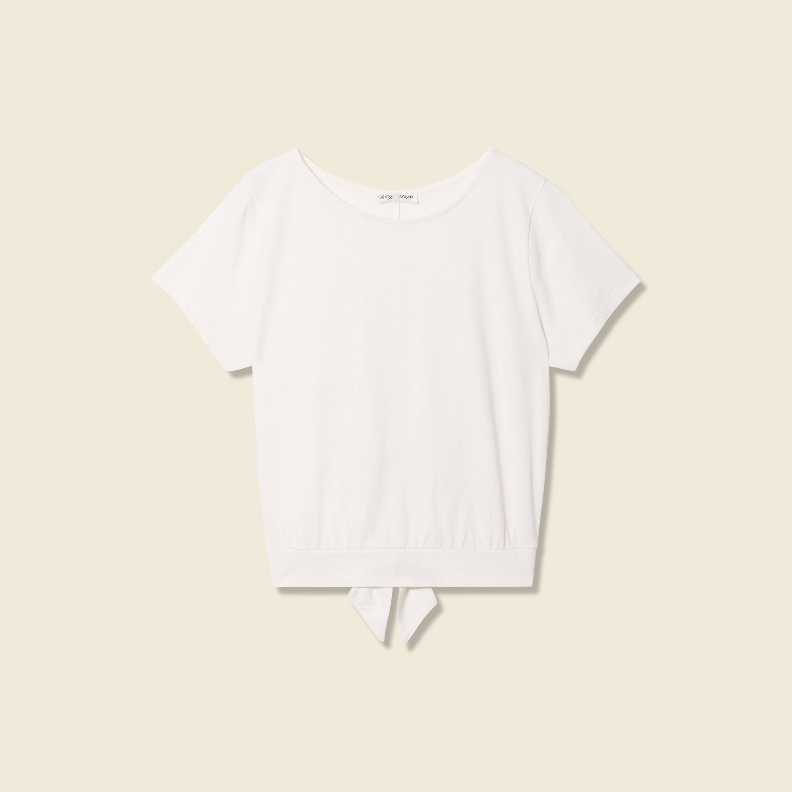 t shirt manches courtes creme femme T-shirt manches courtes creme femme