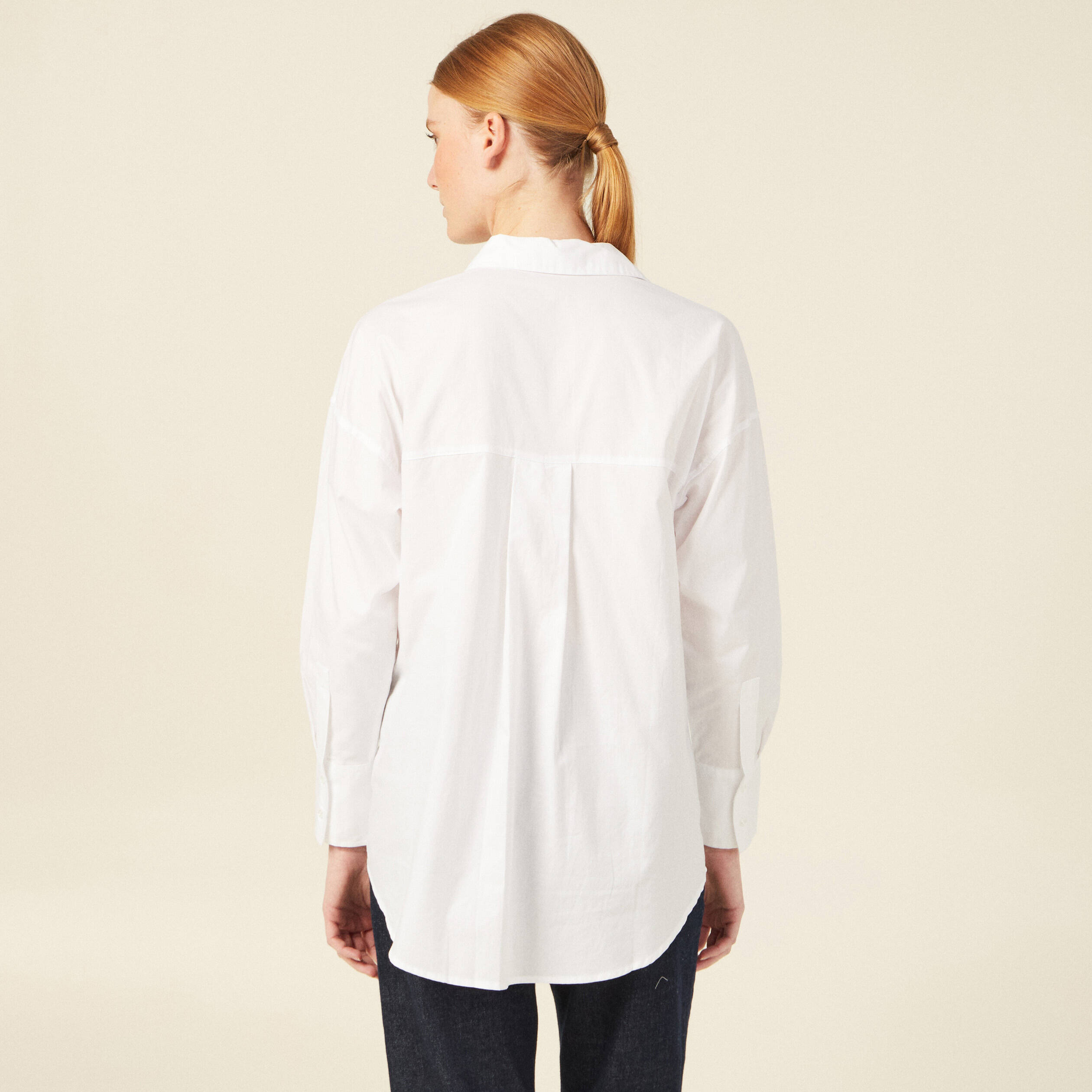 chemise manches longues blanc femme Chemise manches longues blanc femme