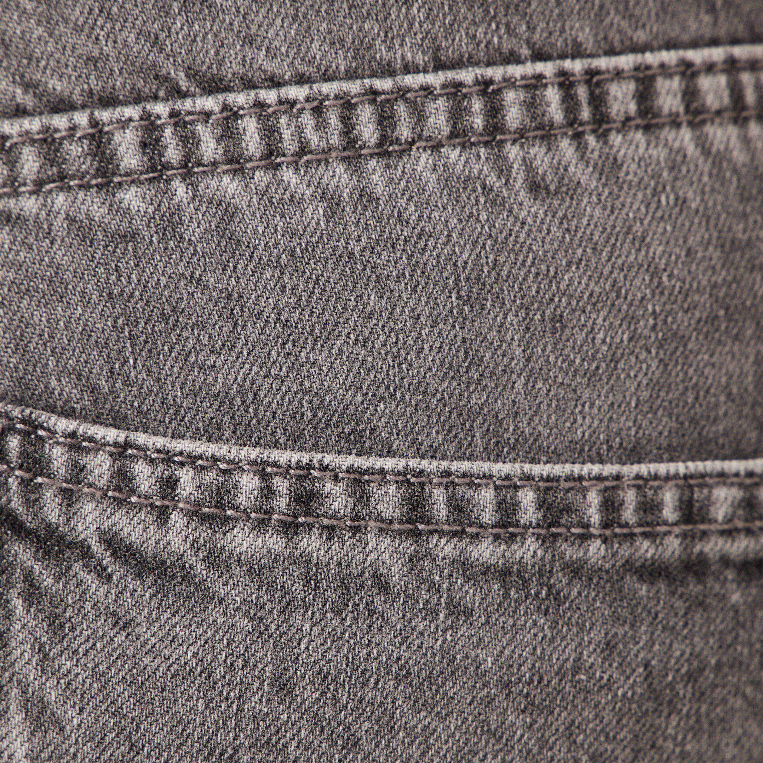 Jeans slouchy ceinturé denim snow gris femme