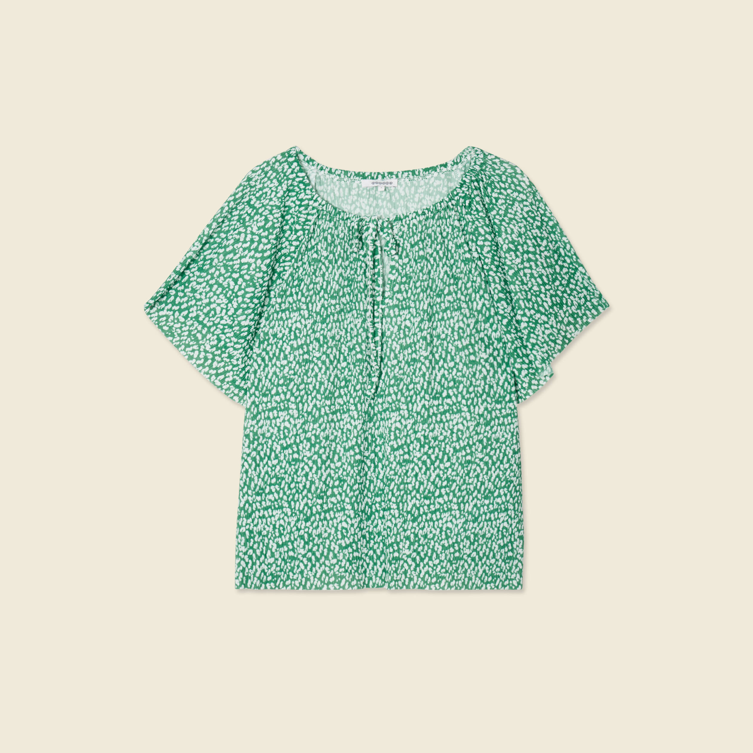 T-shirt manches courtes vert femme