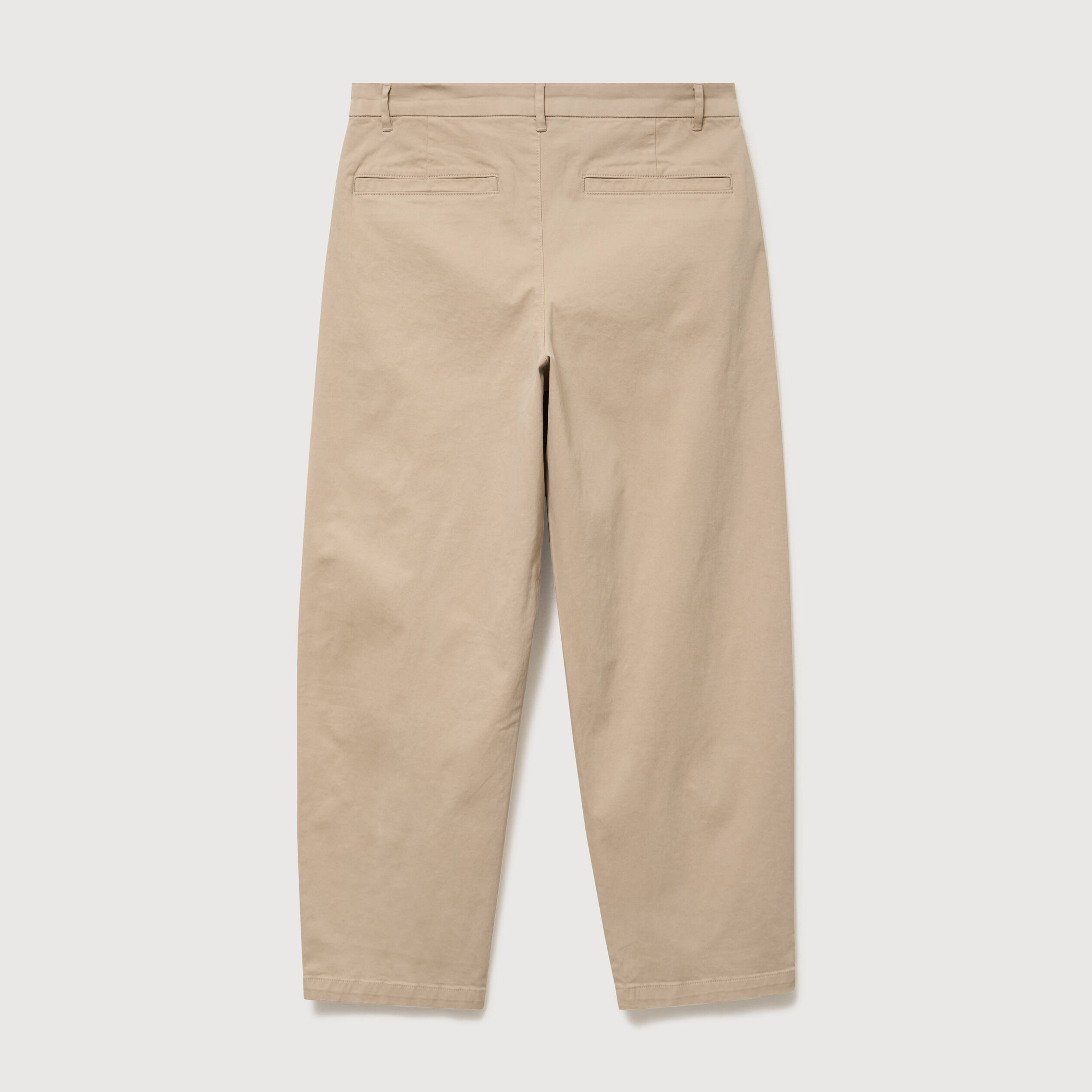 Pantalon coupe large beige homme