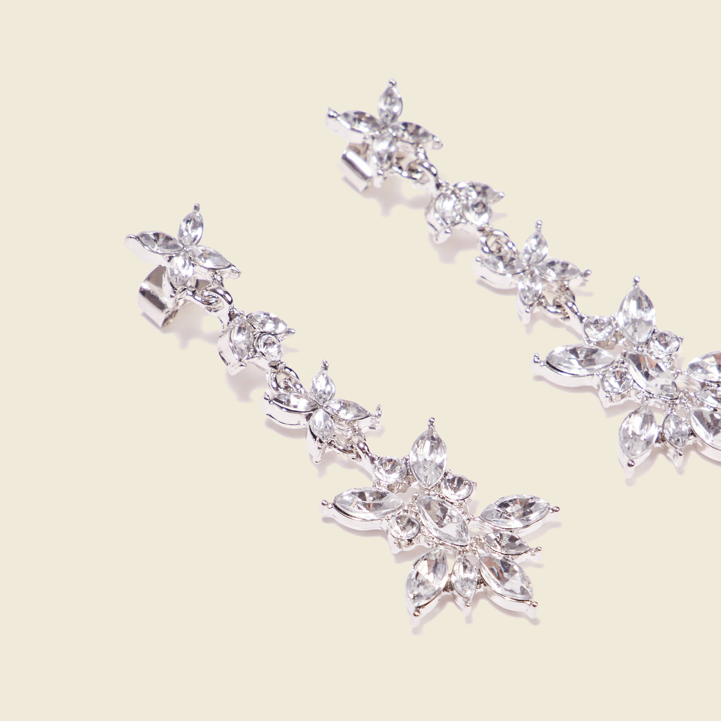 boucles doreilles pendantes gris argent femme Boucles d'oreilles pendantes gris argent femme