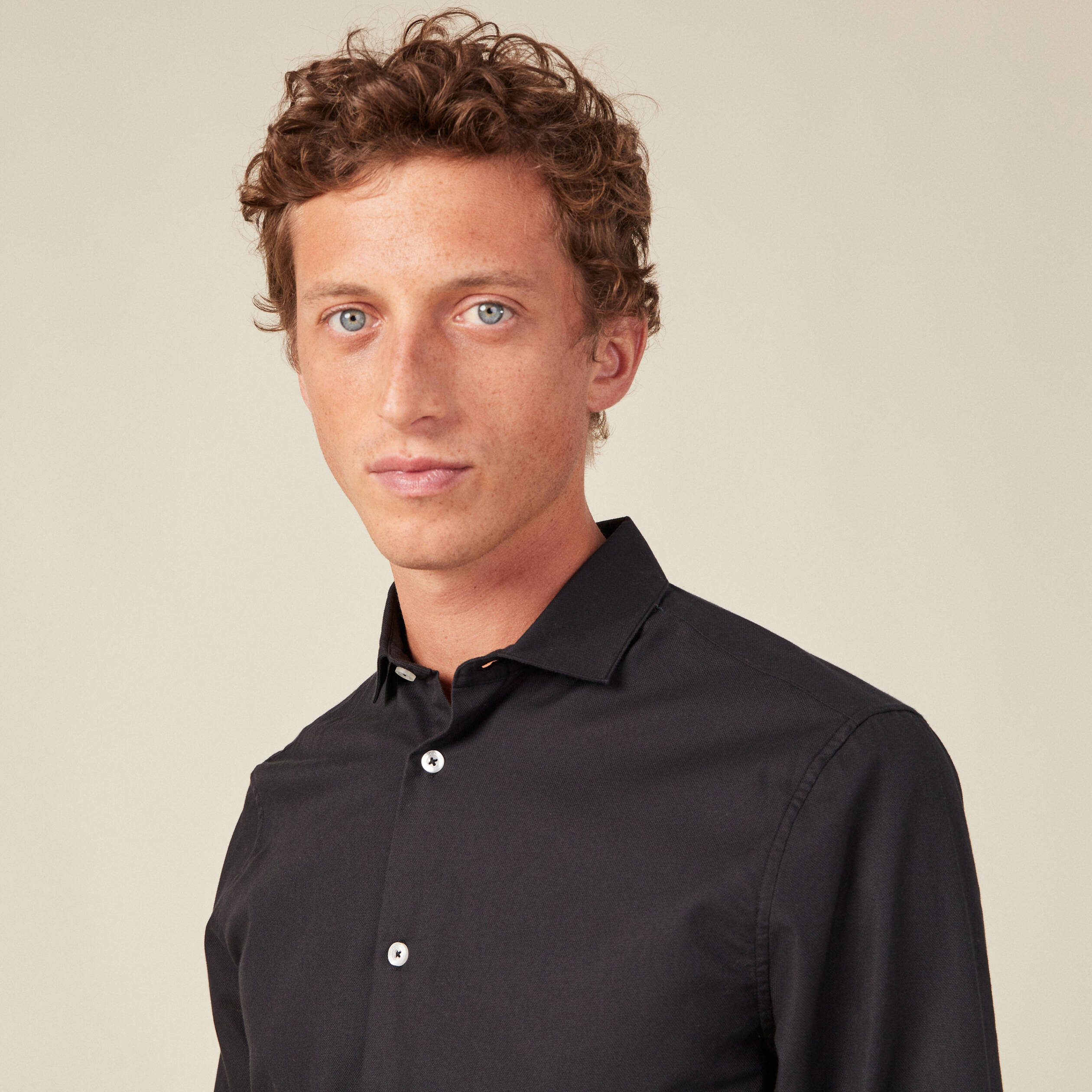Chemise éco-responsable noir homme
