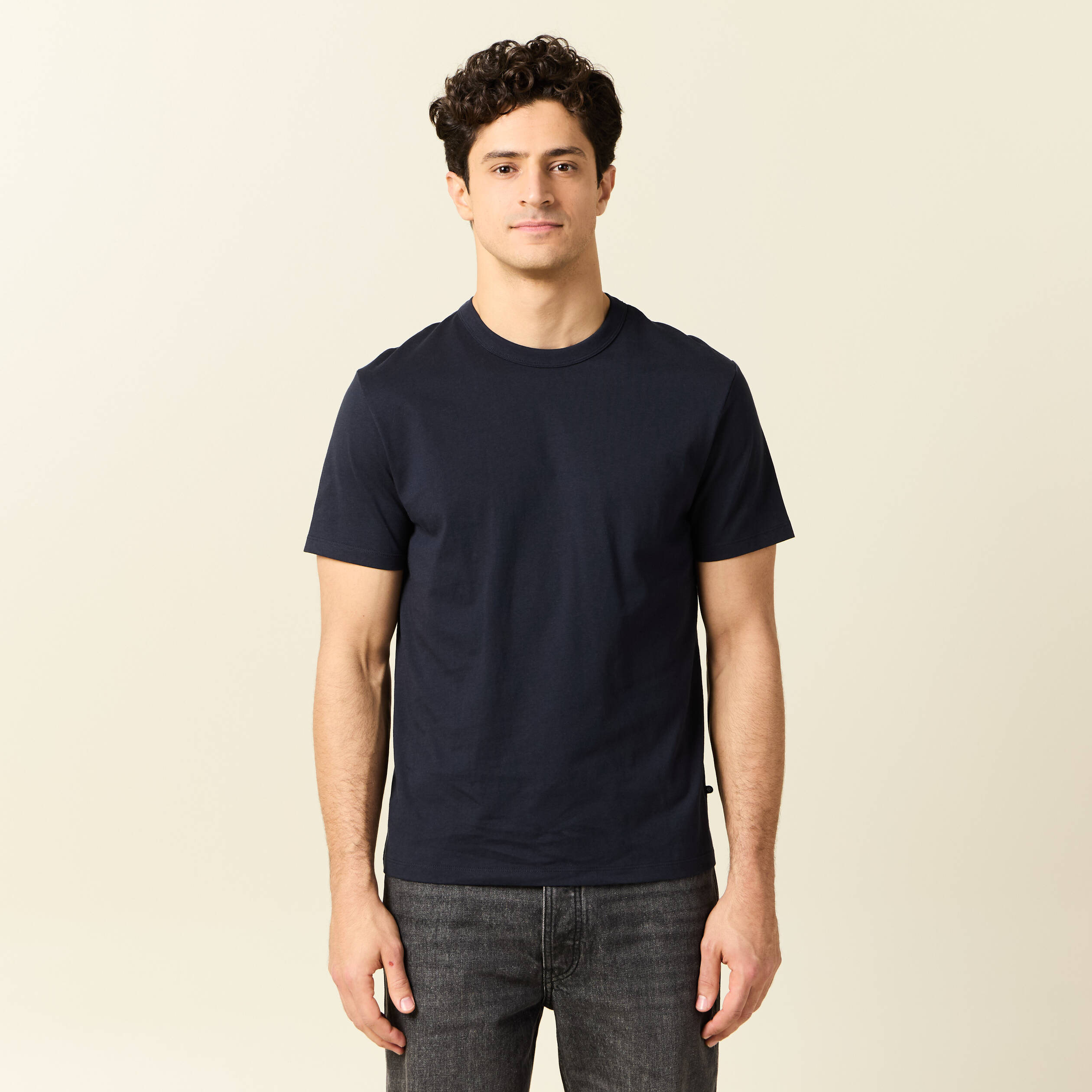 t shirt eco responsable bleu marine homme T-shirt éco-responsable bleu marine homme