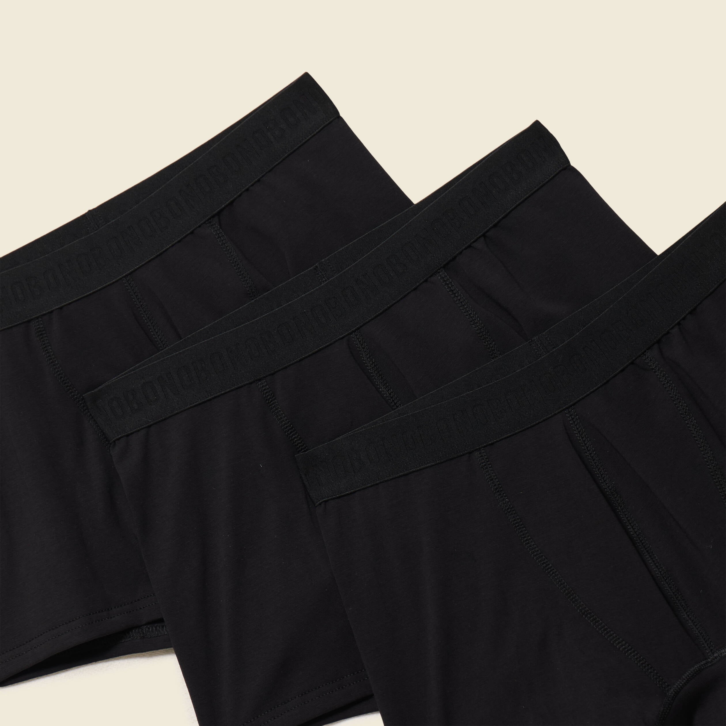 Lot de 3 boxers noir homme