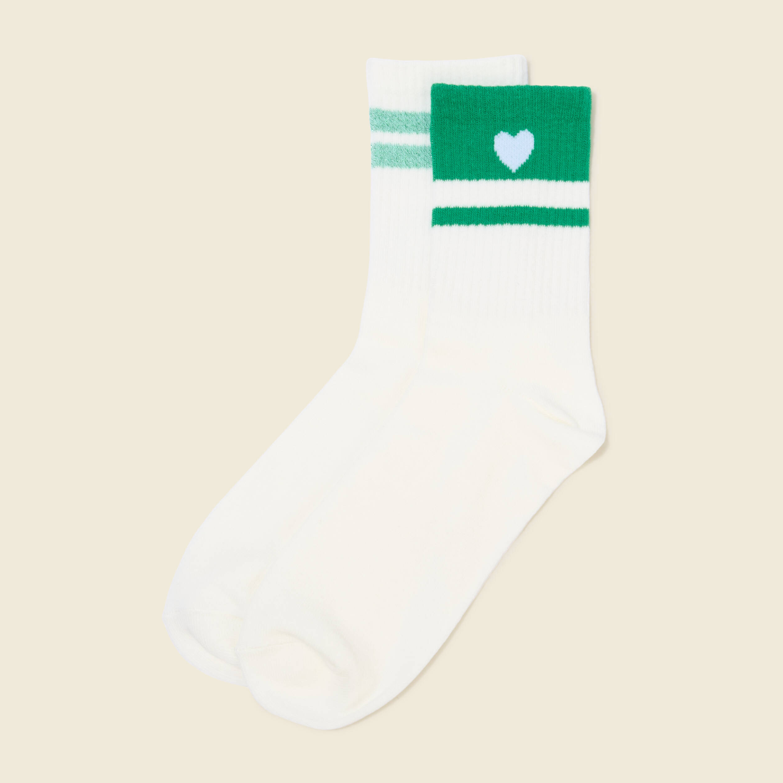 Lot de 2 paires de chaussettes vert femme