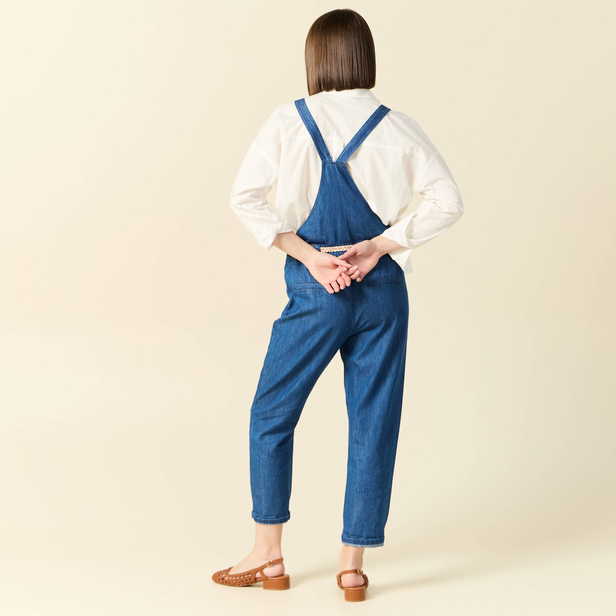 enaamiaz Salopette Uomo in Denim Jeans con Grandi Tasca sul Petto