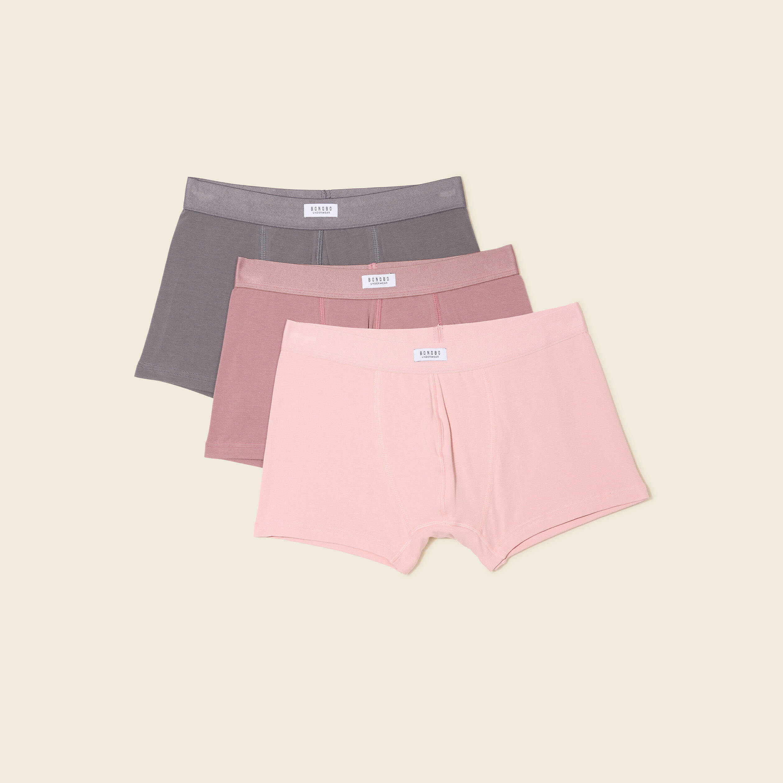 lot 3 boxers vieux rose homme Lot 3 boxers vieux rose homme