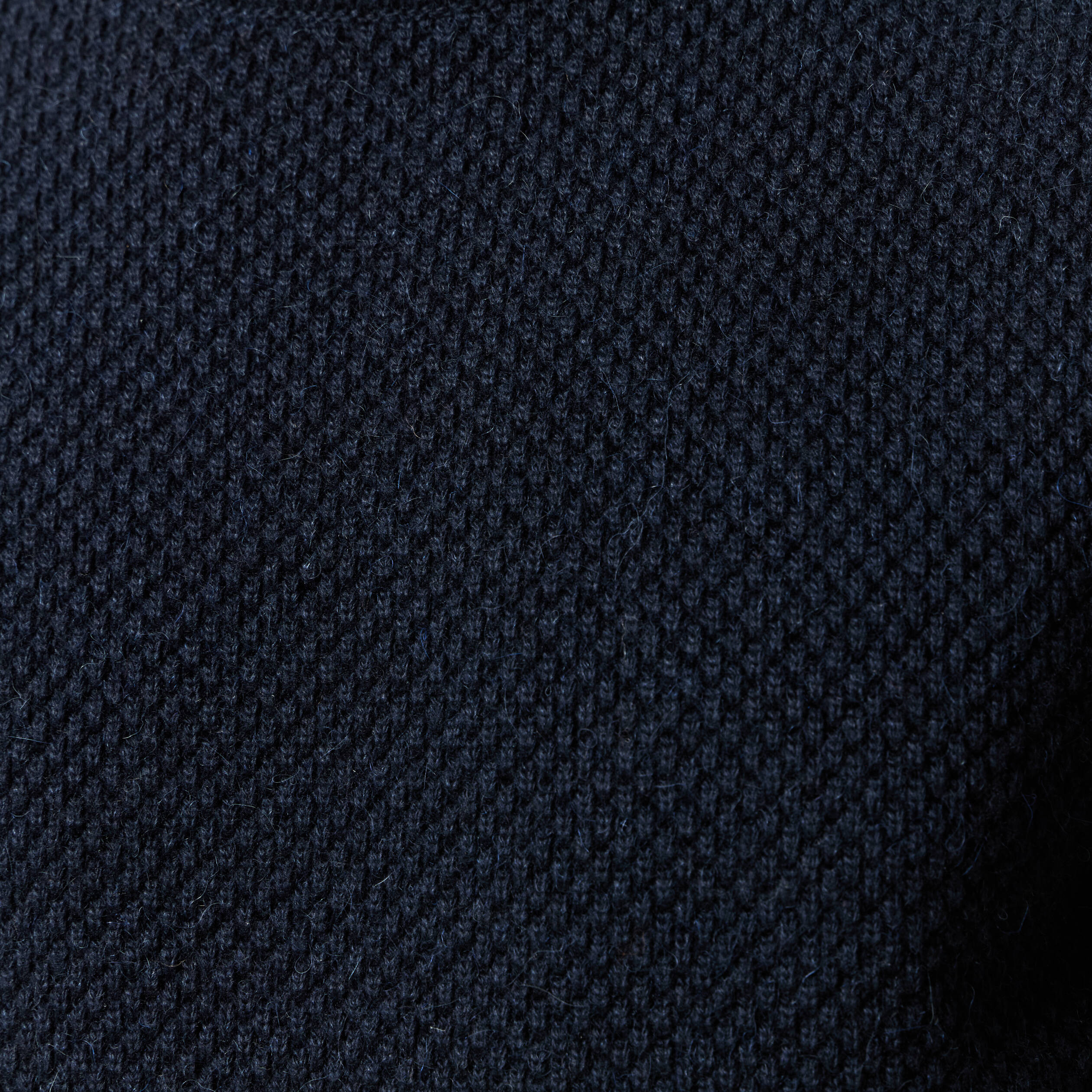 Pull col rond bleu marine homme