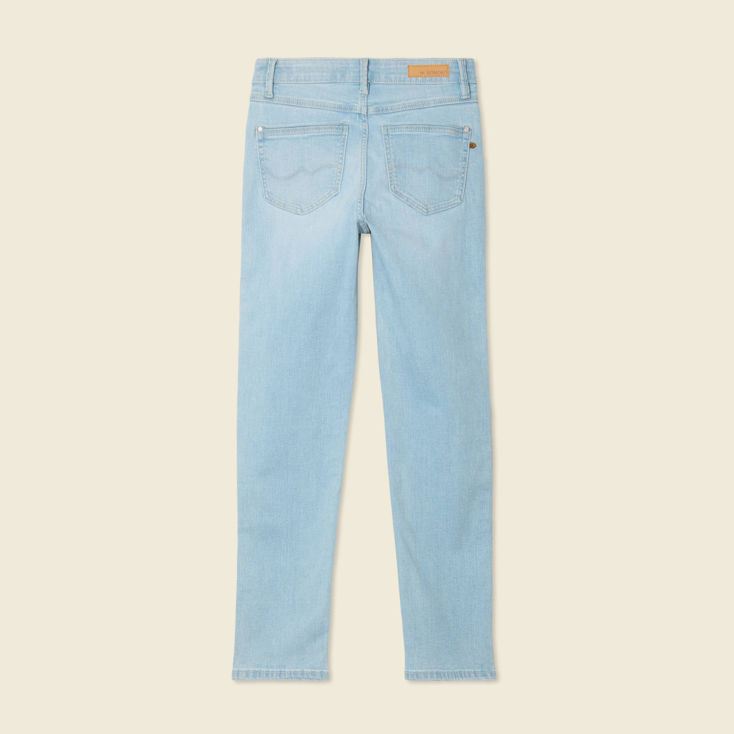 jeans slim taille haute 78eme denim bleach femme Jeans slim taille haute 7/8ème denim bleach femme