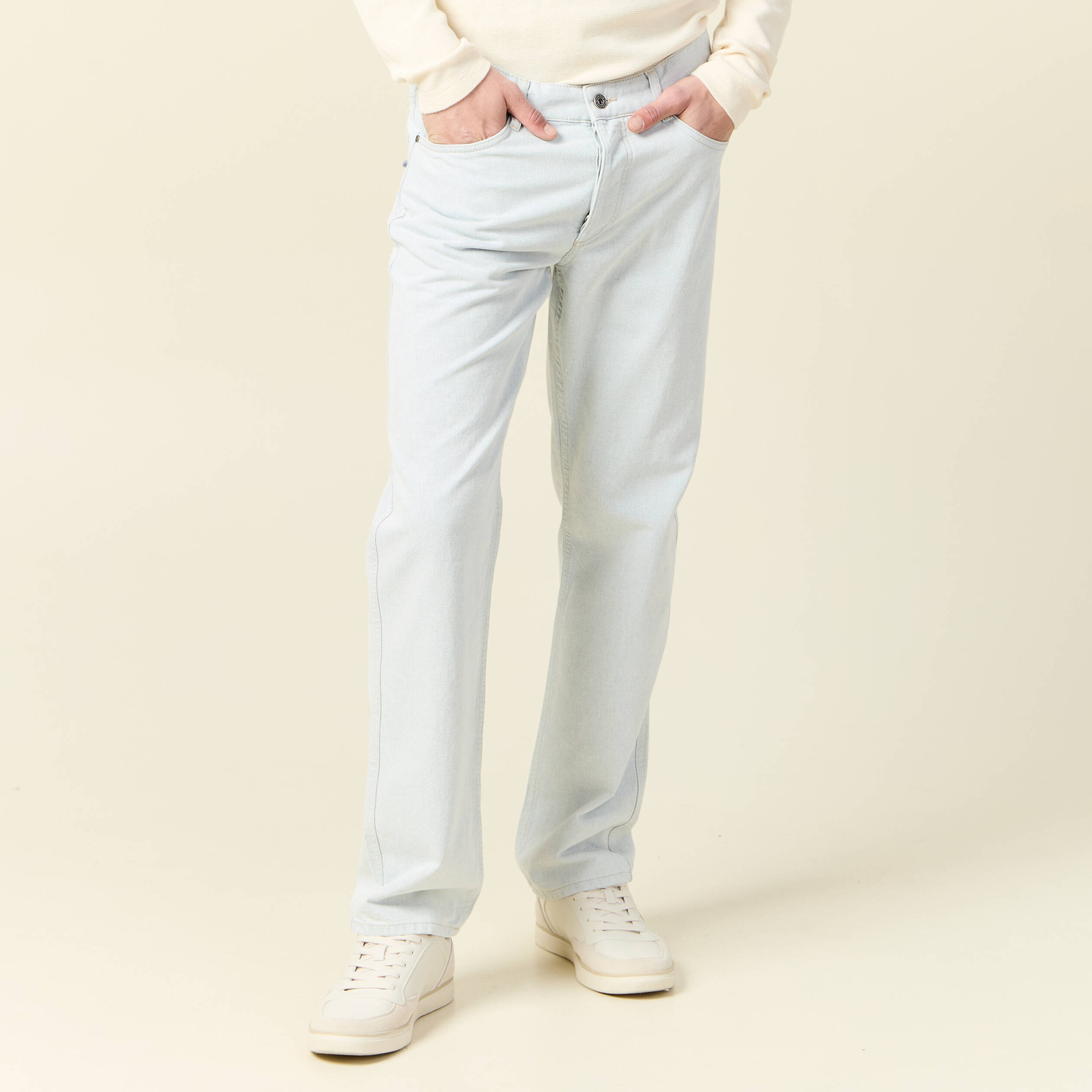 jeans regular 5 poches denim snow bleach homme Jeans regular 5 poches denim snow bleach homme